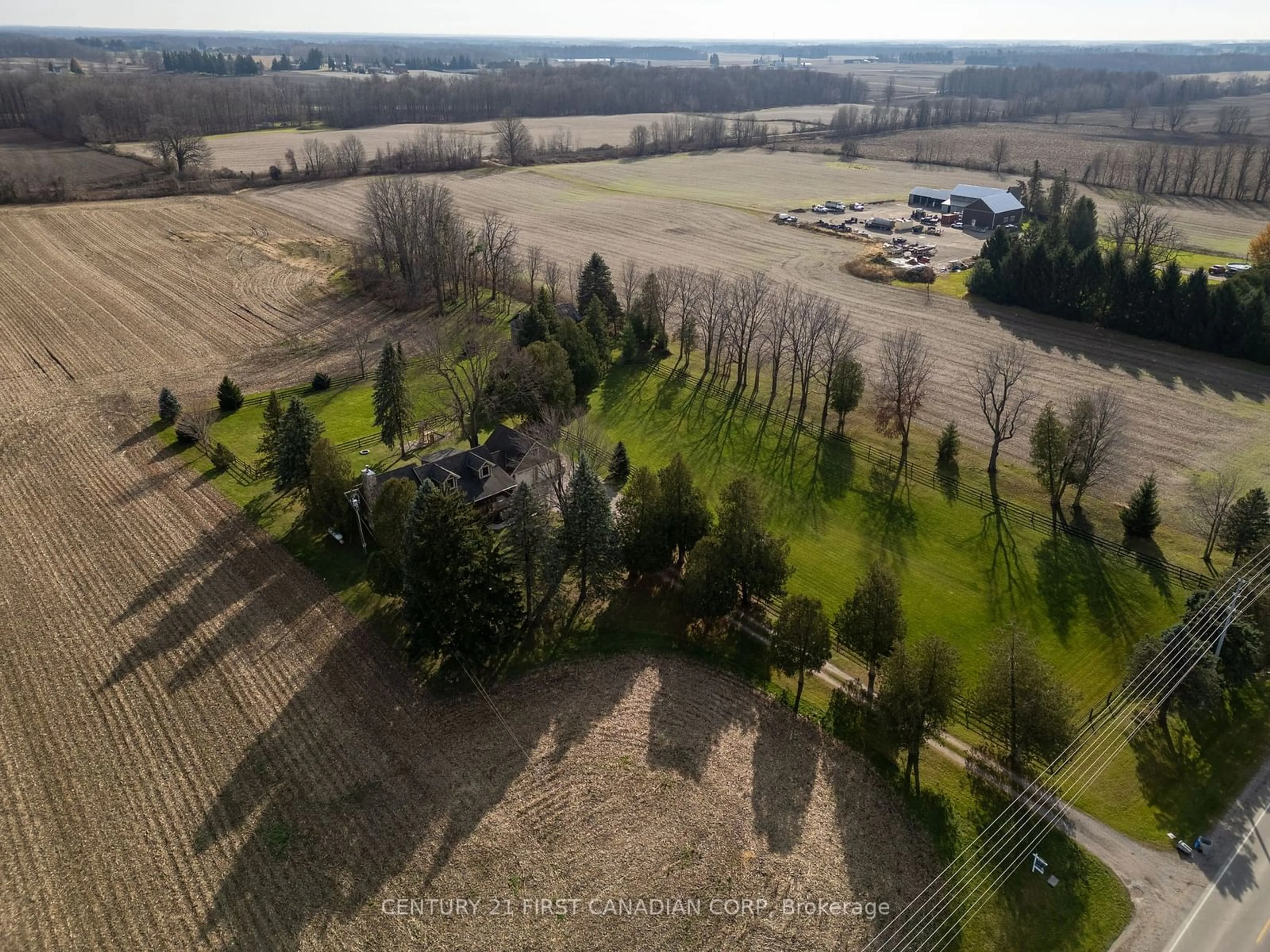 A pic from exterior of the house or condo, the fenced backyard for 7967 Glendon Dr, Strathroy-Caradoc Ontario N0L 1W0