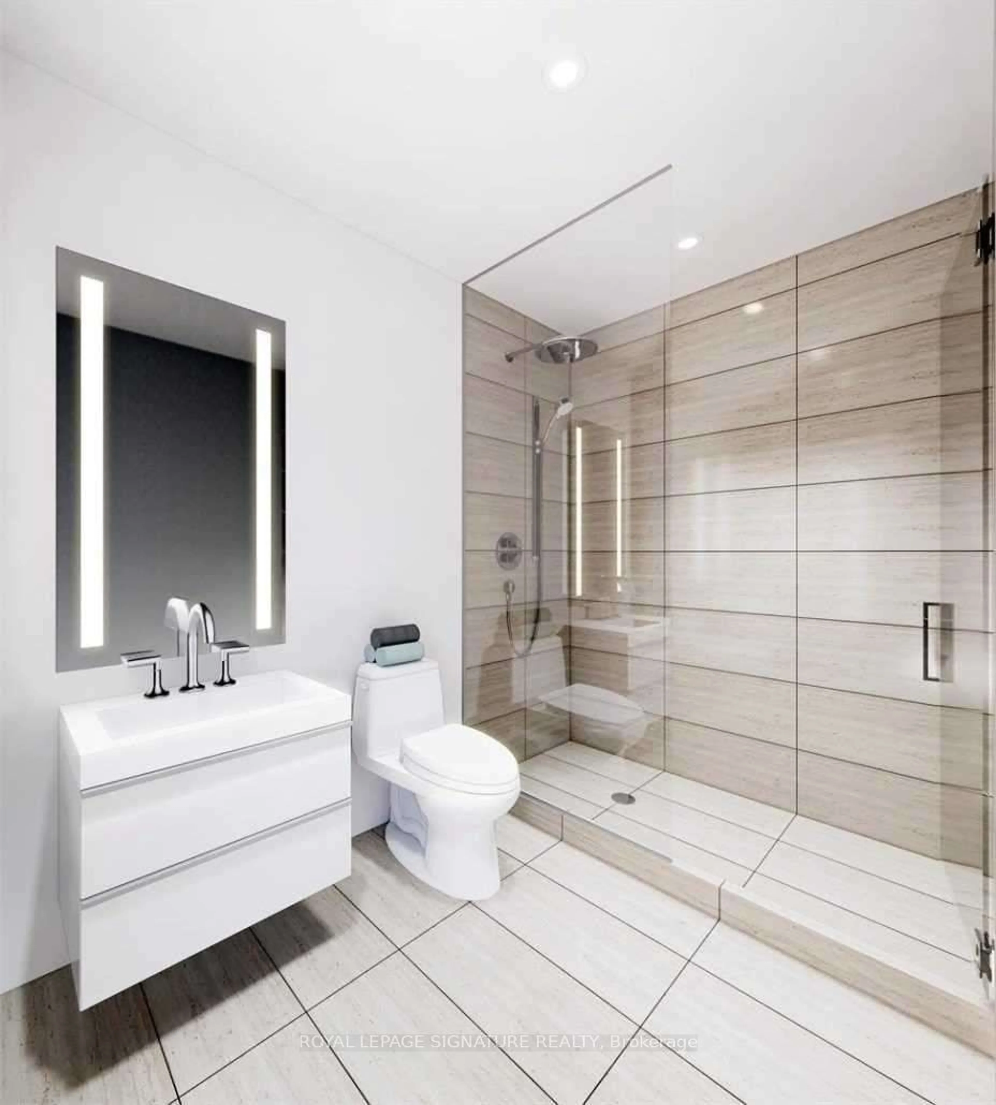 Contemporary bathroom, ceramic floors for 7 Erie Ave #406, Brantford Ontario N3S 0K5