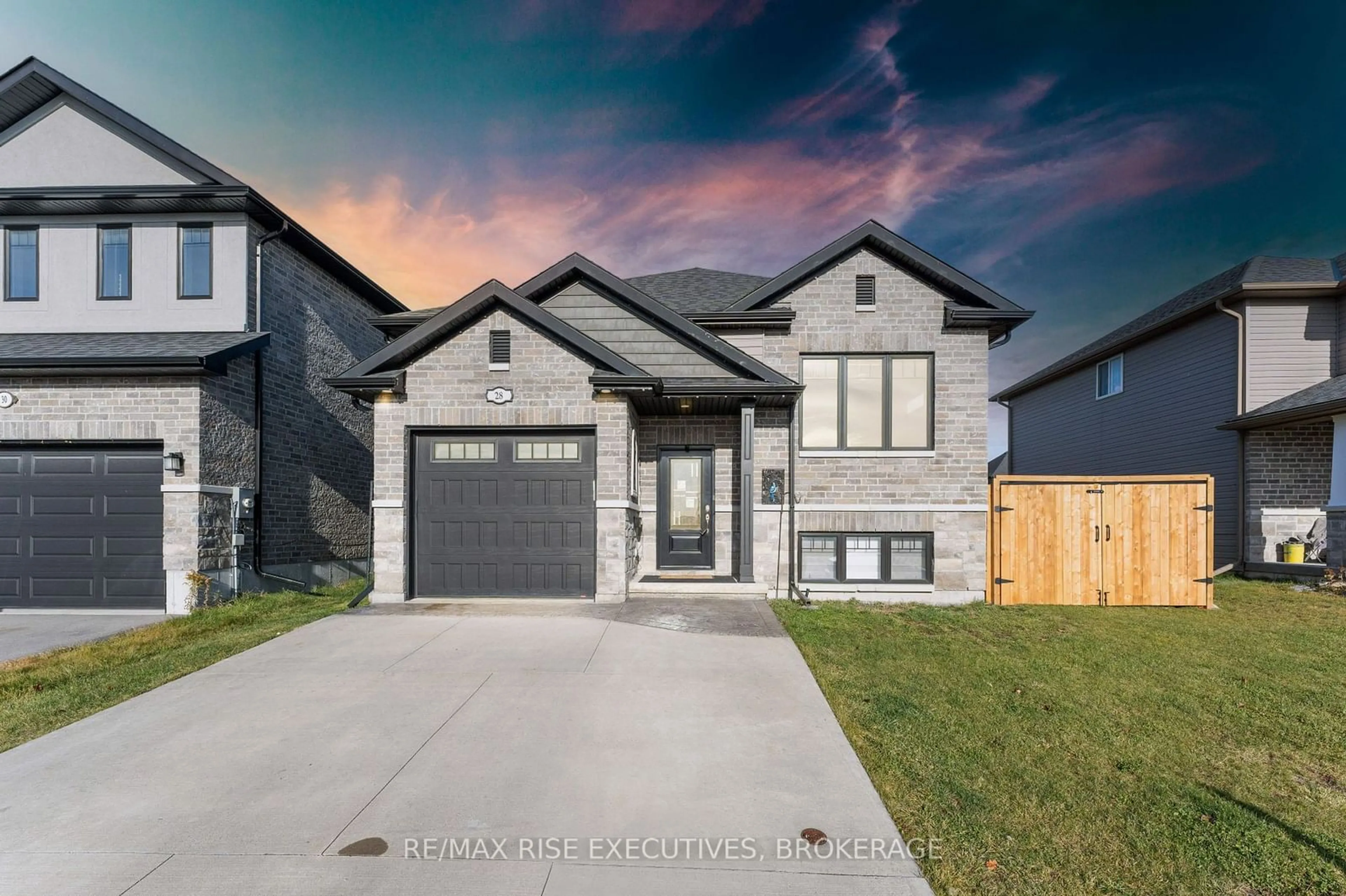 Frontside or backside of a home, the street view for 28 Walnut Cres, Belleville Ontario K8N 0E4