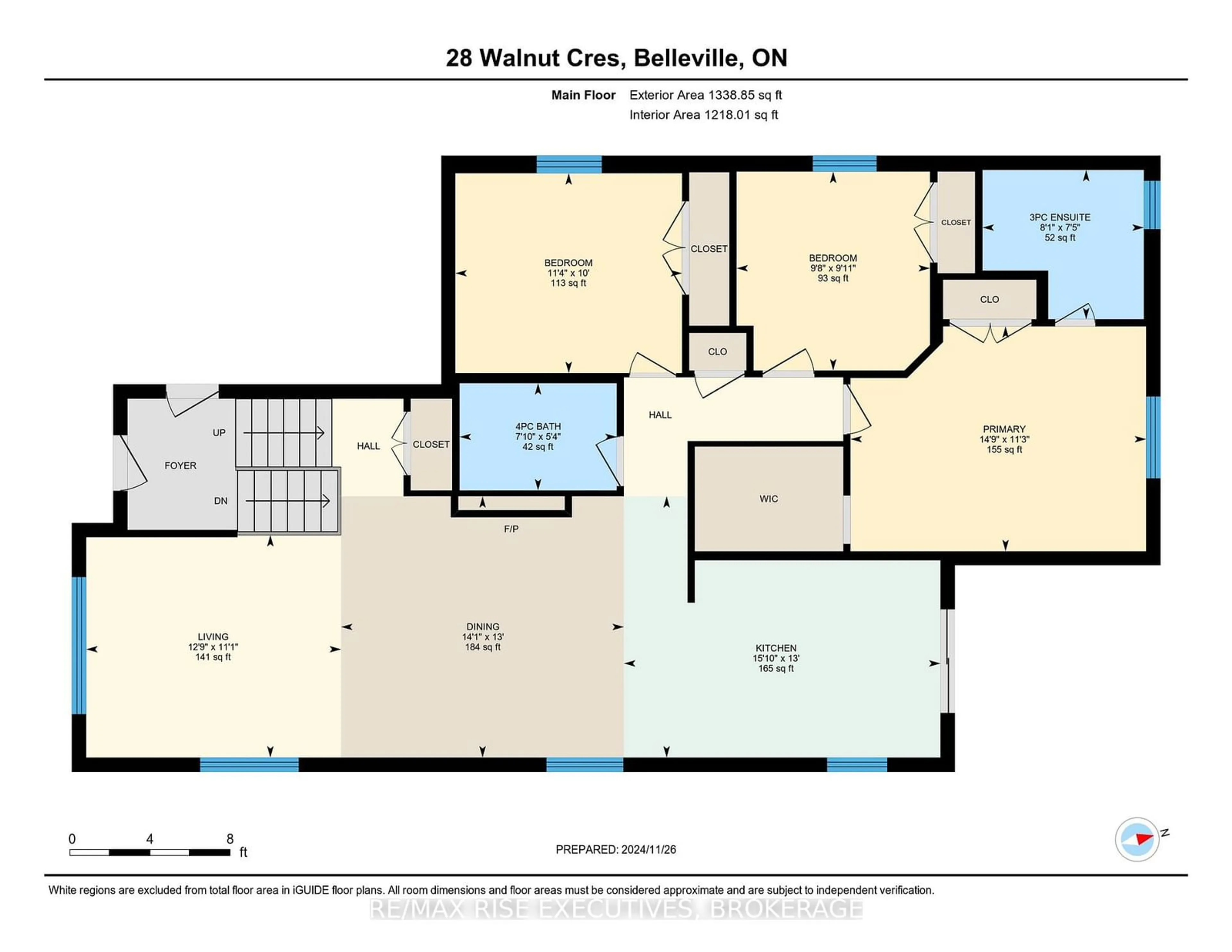 Floor plan for 28 Walnut Cres, Belleville Ontario K8N 0E4