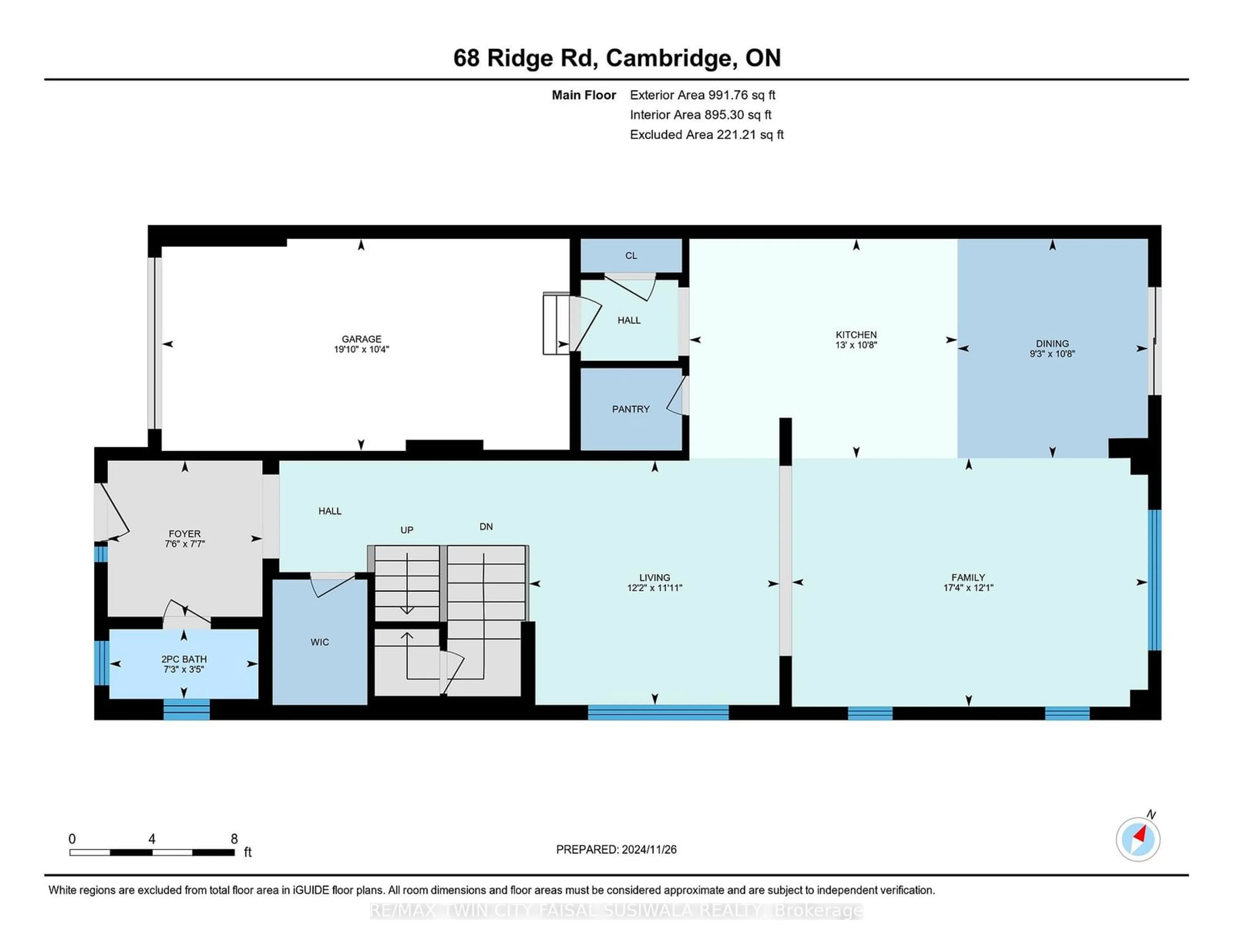 Floor plan for 68 Ridge Rd, Cambridge Ontario N3E 0C6