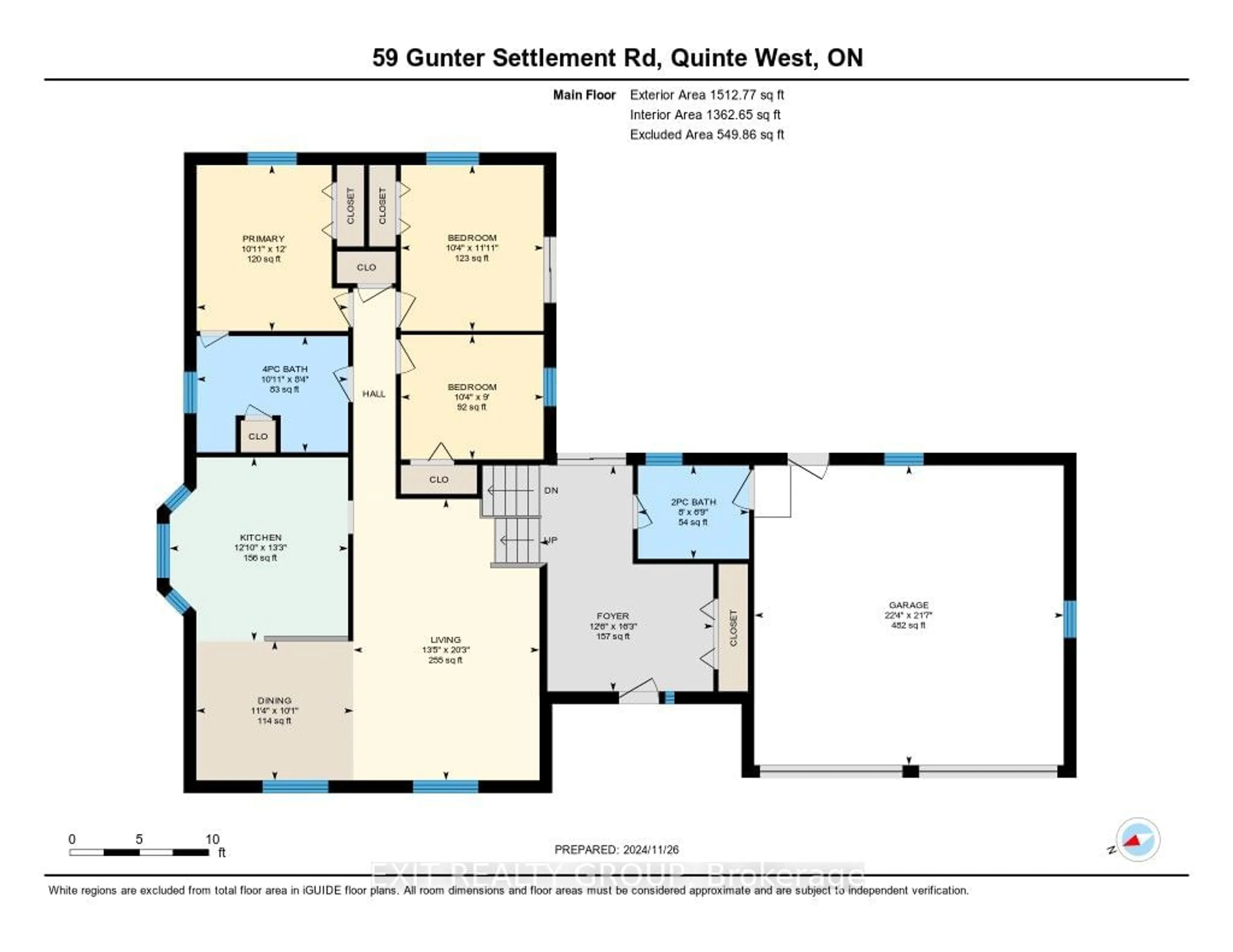 Floor plan for 59 Gunter Settlement Rd, Quinte West Ontario K8V 0A9