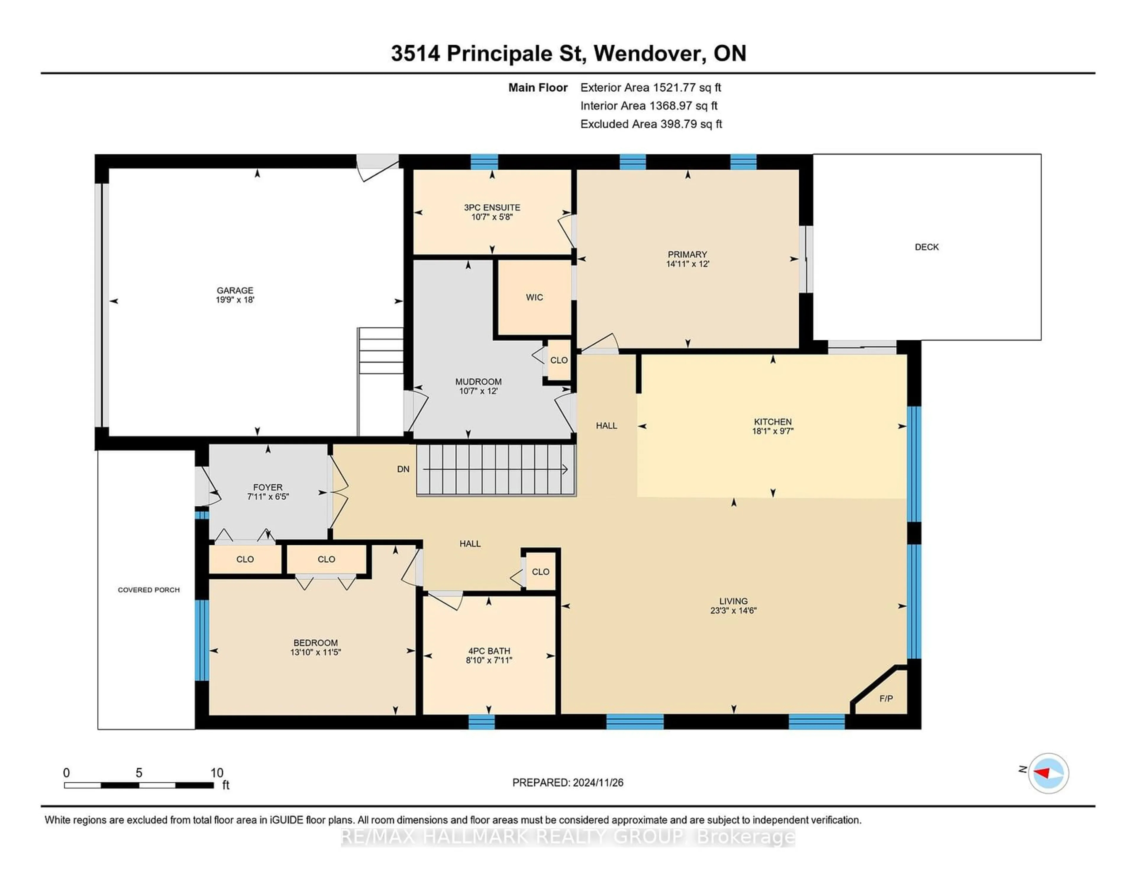 Floor plan for 3514 Principale St, Prescott and Russell Ontario K0A 3K0