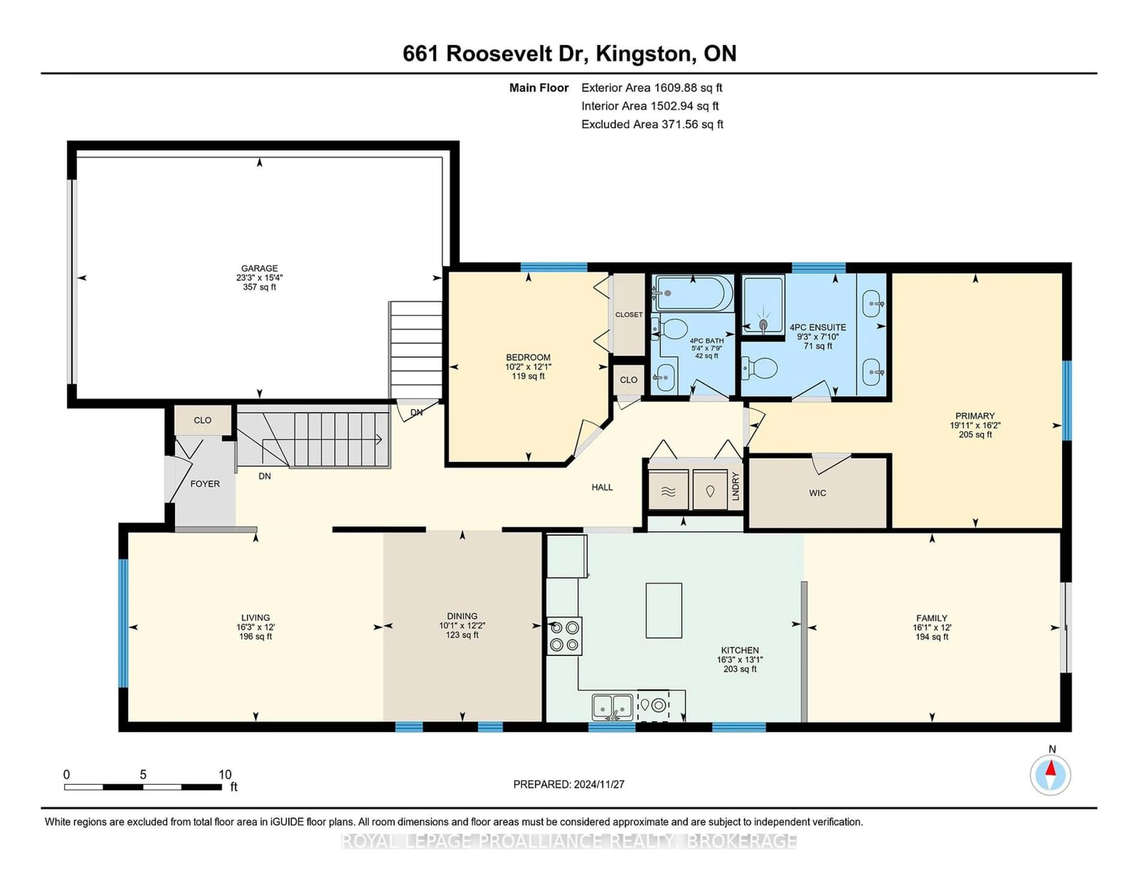 Floor plan for 661 Roosevelt Dr, Kingston Ontario K7M 8T8