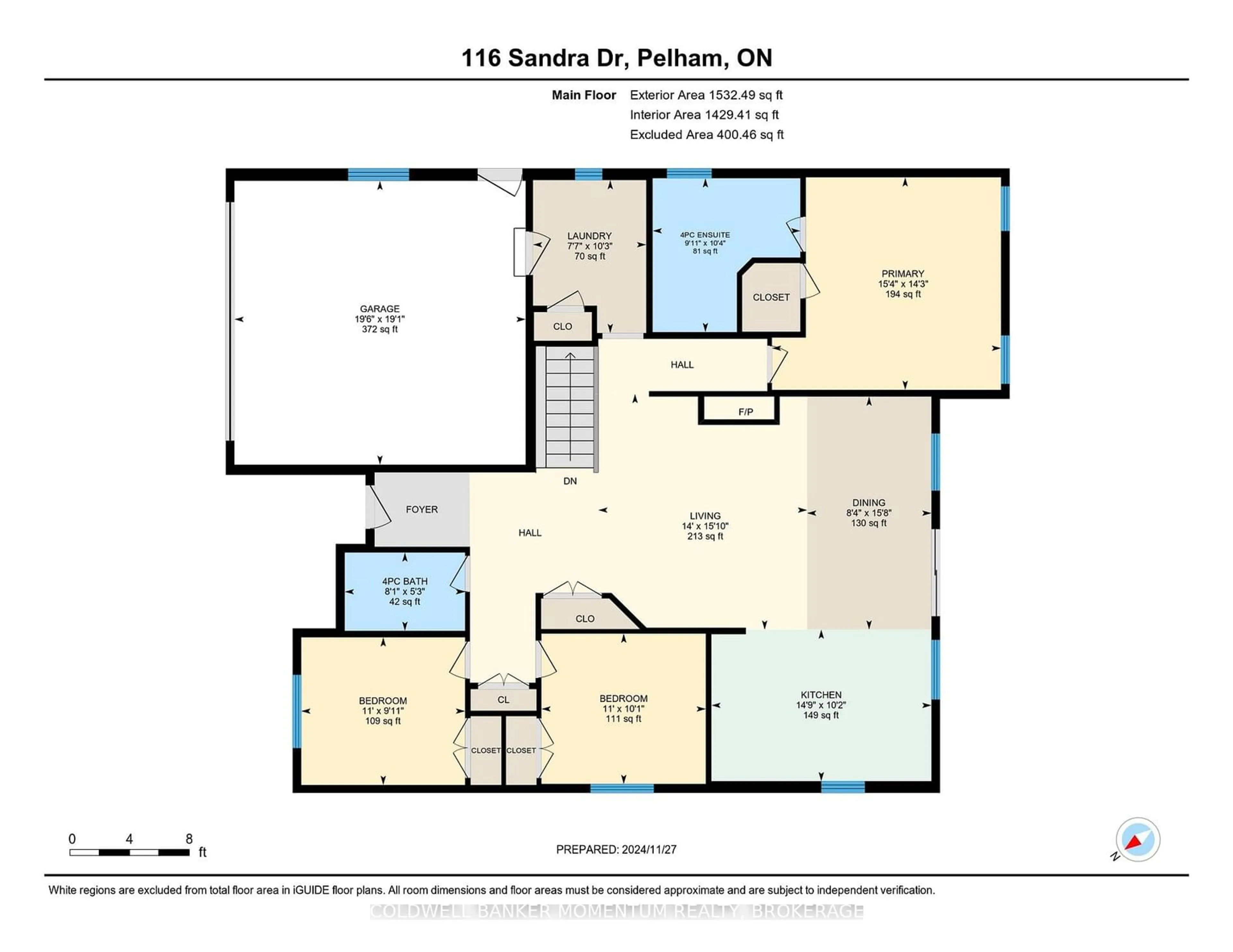 Floor plan for 116 Sandra Dr, Pelham Ontario L0S 1C0