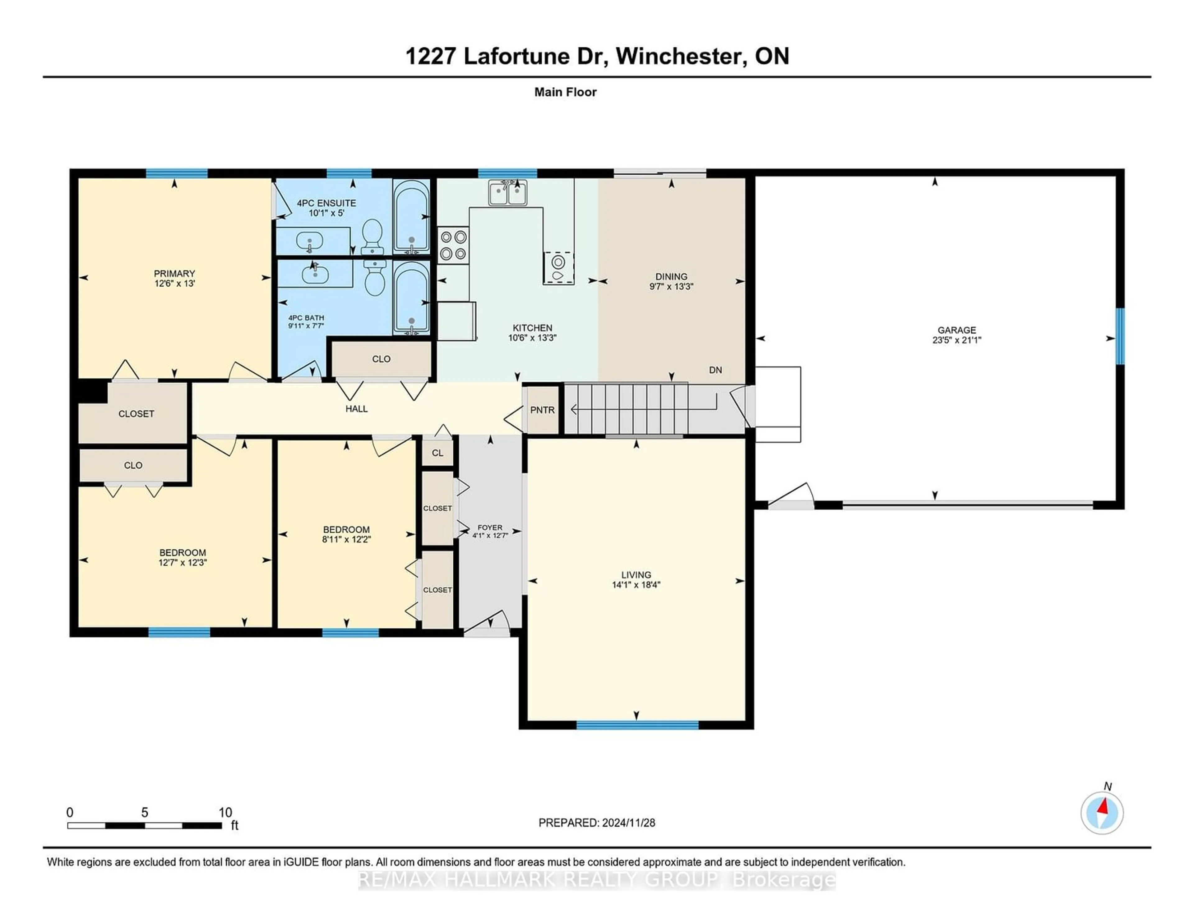 Floor plan for 1227 Lafortune Dr, North Dundas Ontario K0C 2K0