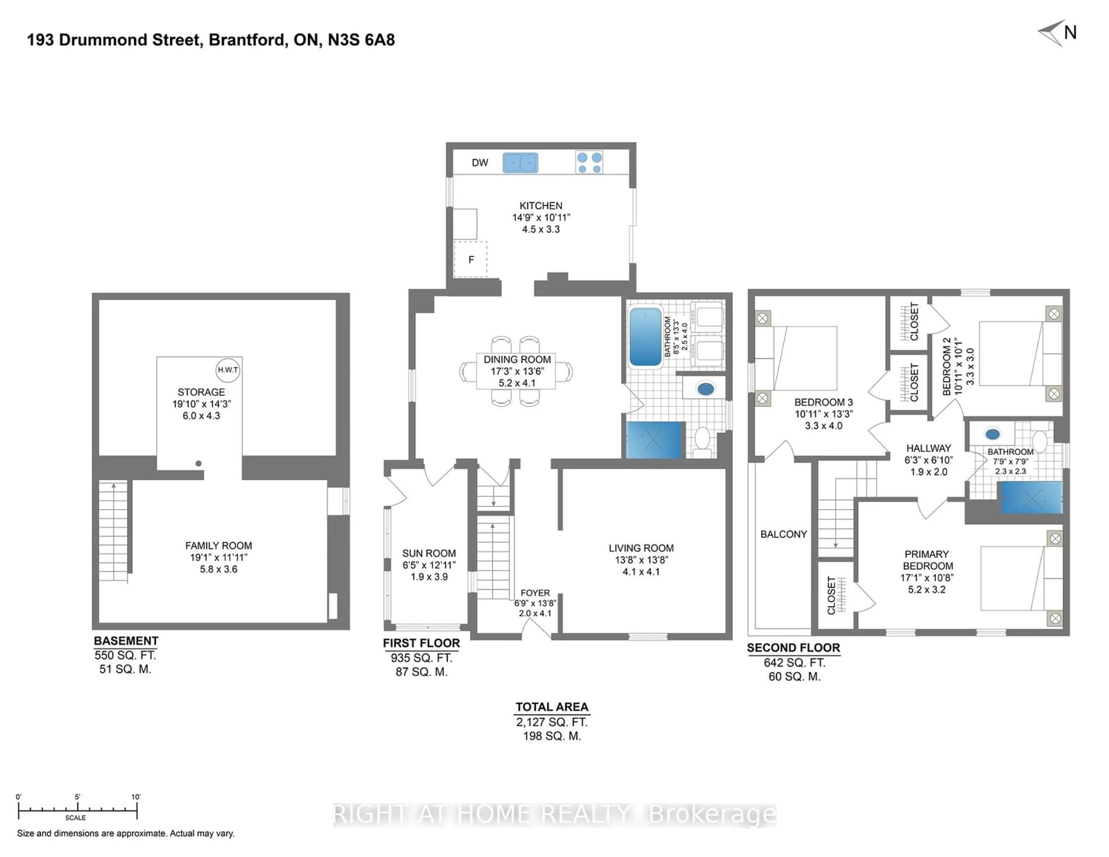 Floor plan for 193 Drummond St, Brantford Ontario N3S 6A8