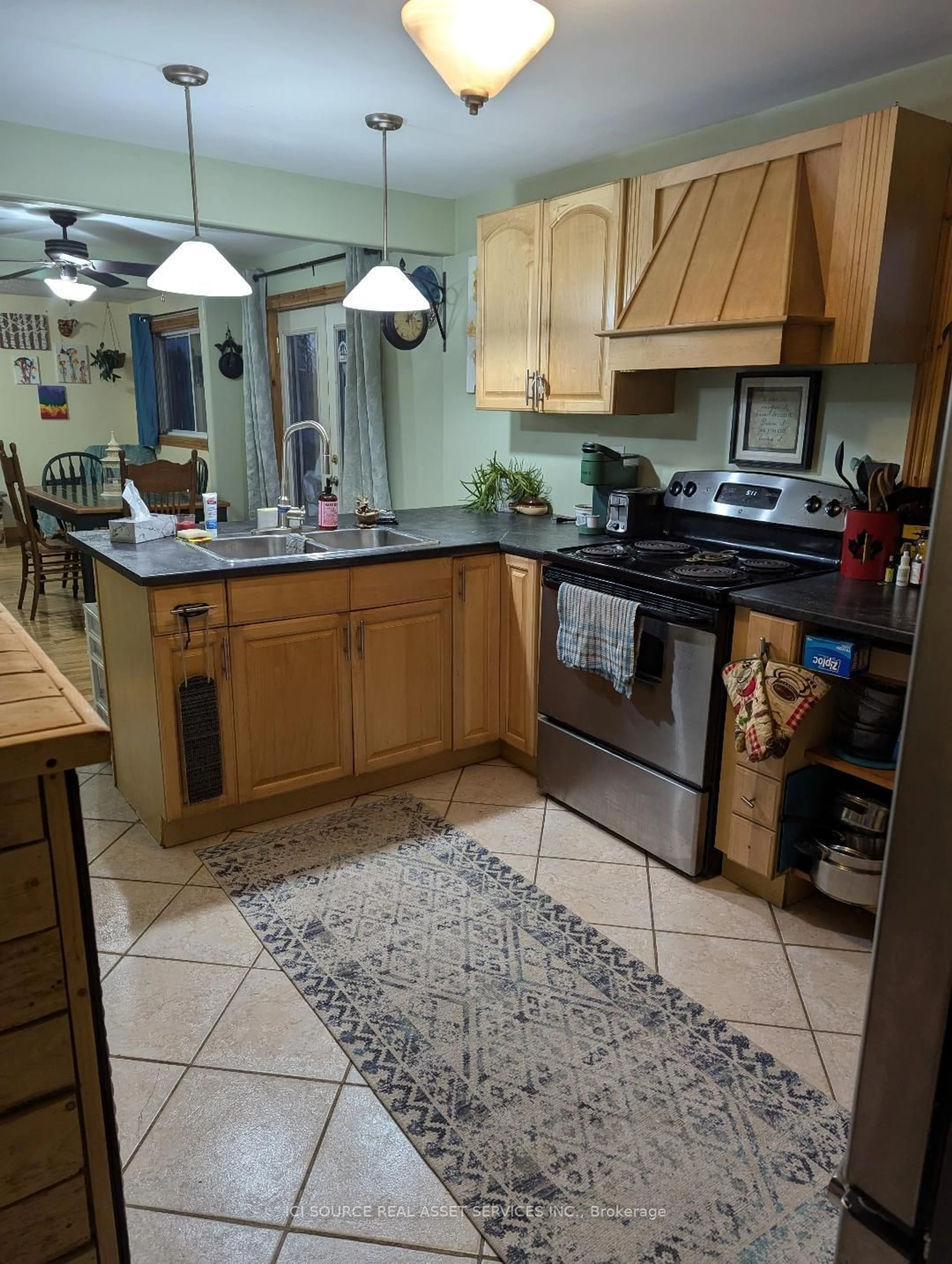 Kitchen, ceramic floors, cottage for 752 Stauffer St, Huron-Kinloss Ontario N0G 2H0