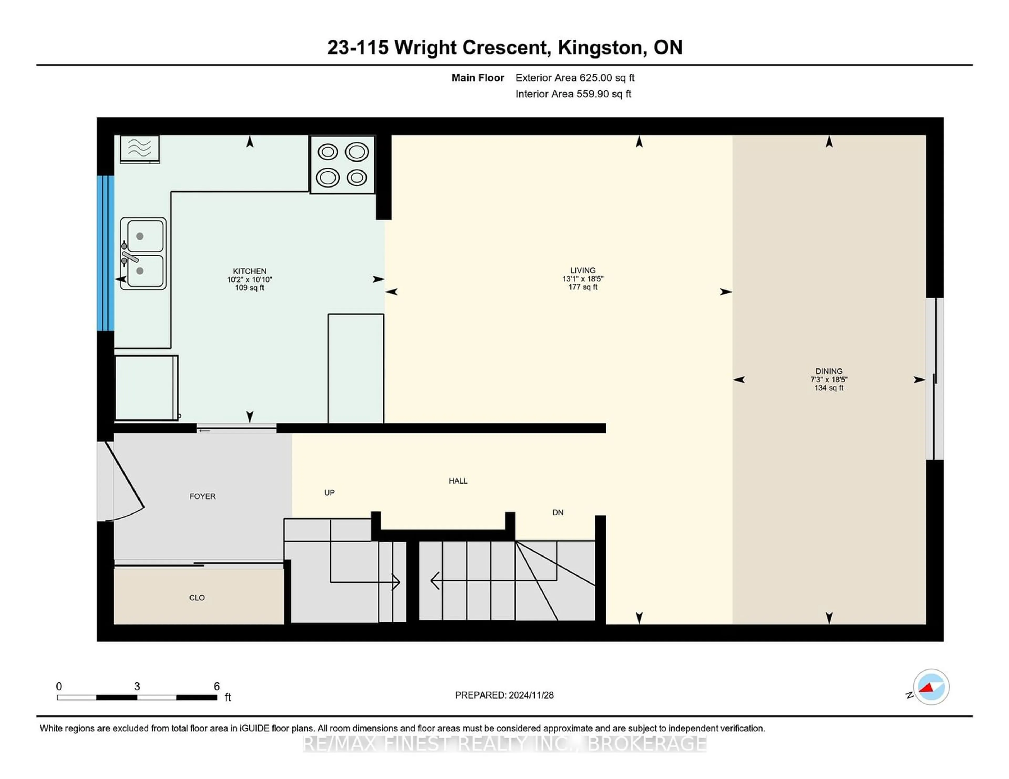 Floor plan for 115 Wright Cres #23, Kingston Ontario K7L 4T8