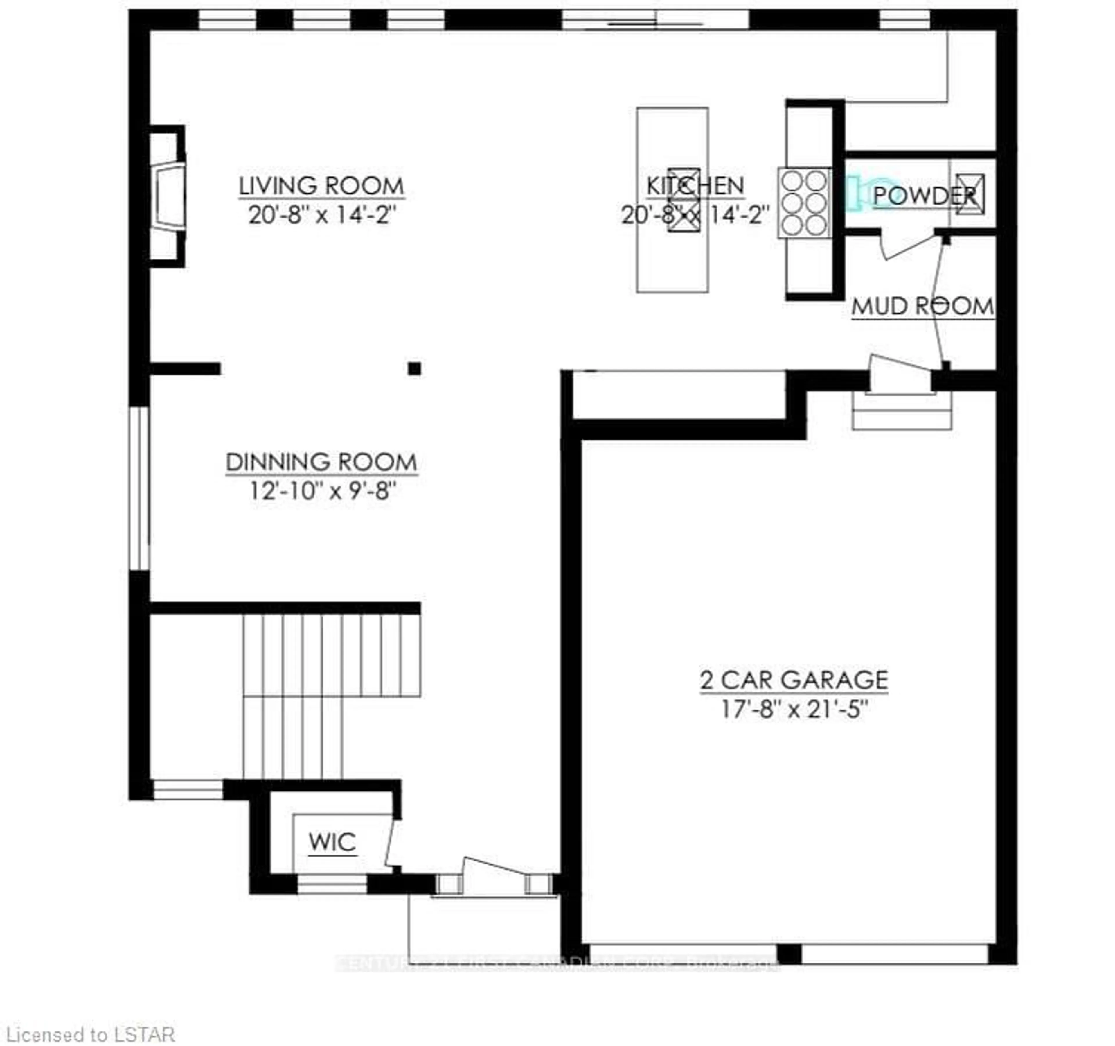 Floor plan for LOT 32 FOXBOROUGH Pl, Thames Centre Ontario N0M 2P0