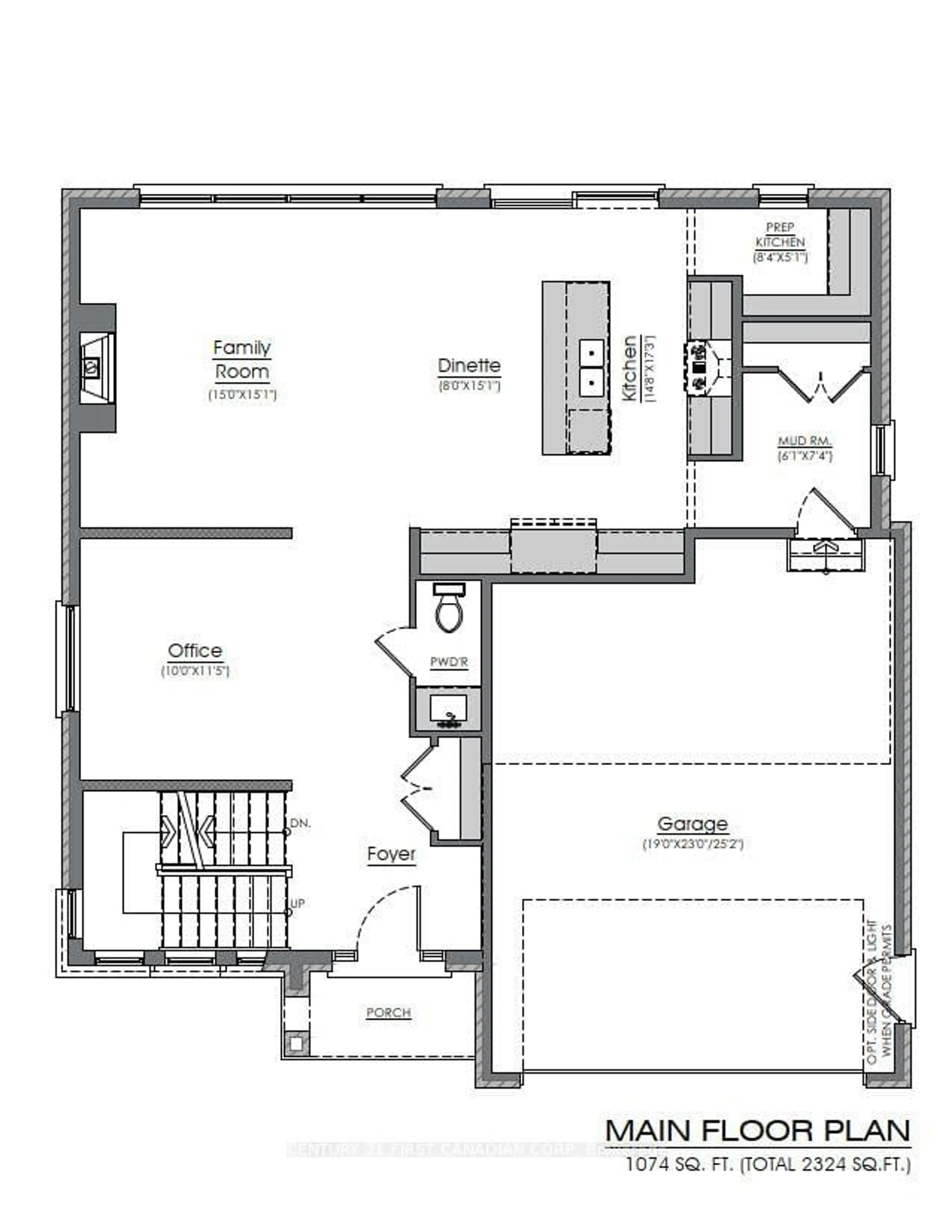 Floor plan for Lot 13 Foxborough Pl, Thames Centre Ontario N0M 2P0