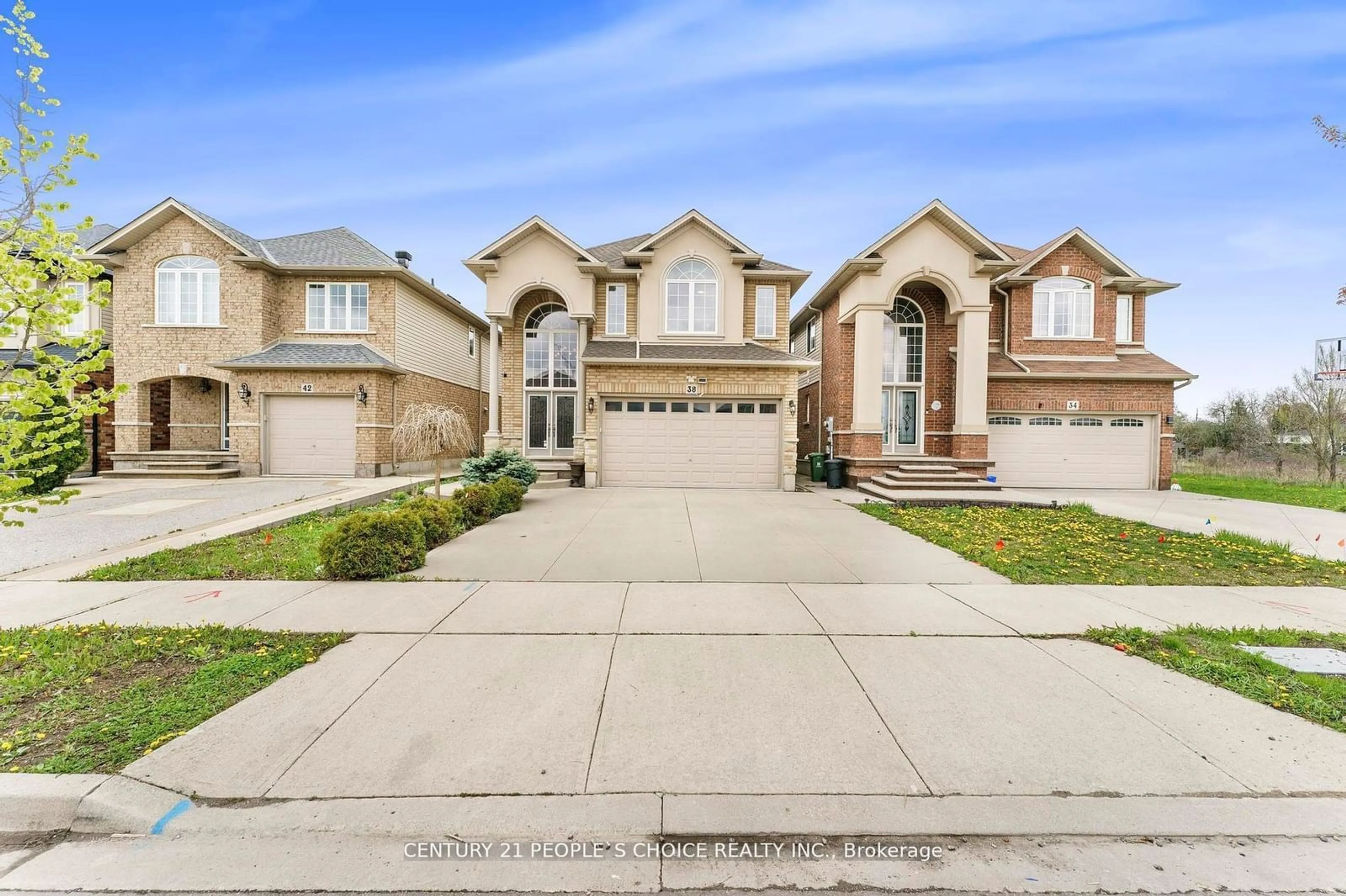 Frontside or backside of a home, the street view for 38 Assisi St, Hamilton Ontario L8W 0A5