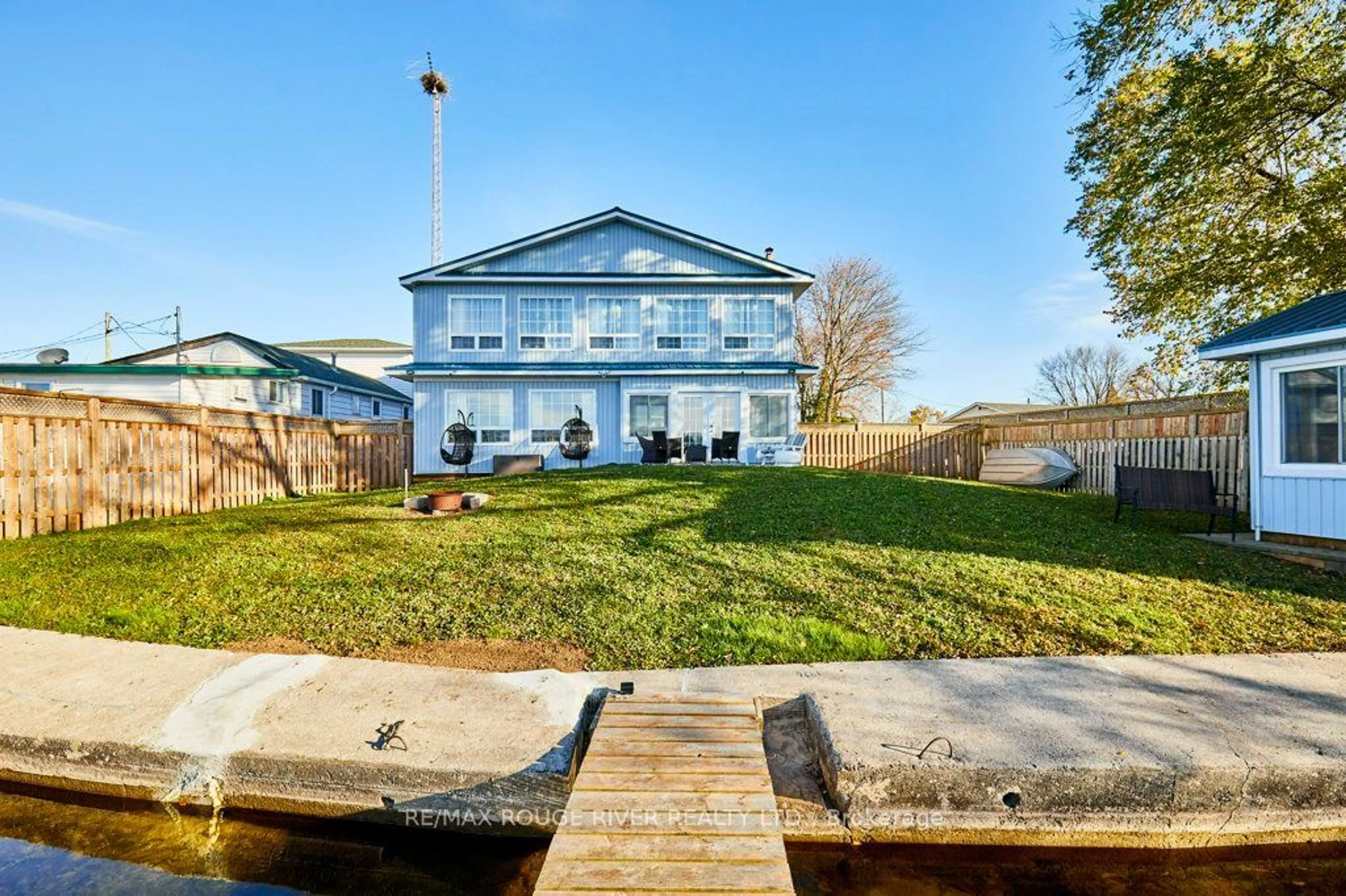 Frontside or backside of a home, the fenced backyard for 81 Laird Dr, Kawartha Lakes Ontario K9V 4R6