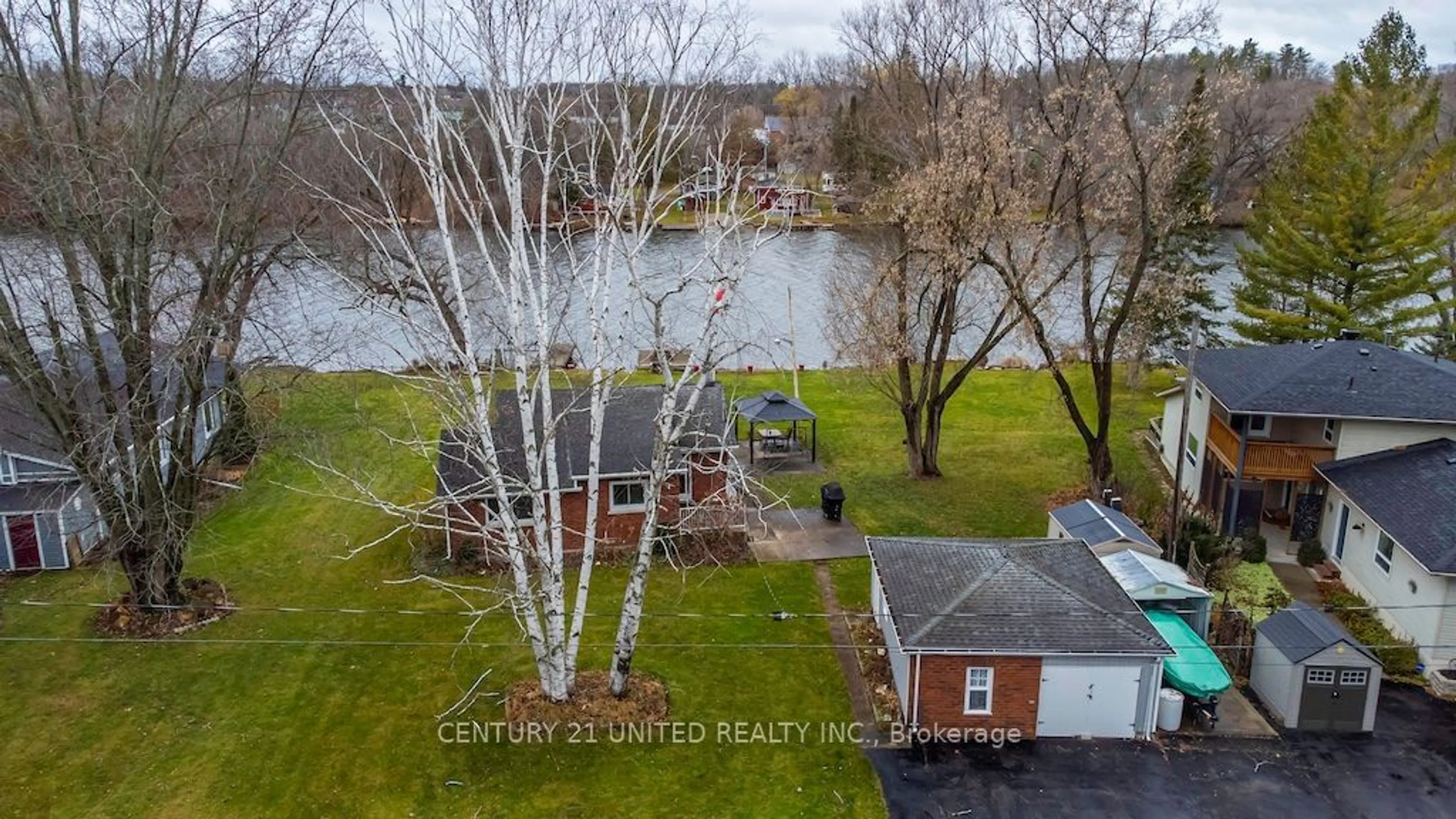 A pic from exterior of the house or condo, the fenced backyard for 169 Cedar Dr Dr, Trent Hills Ontario K0L 1Y0