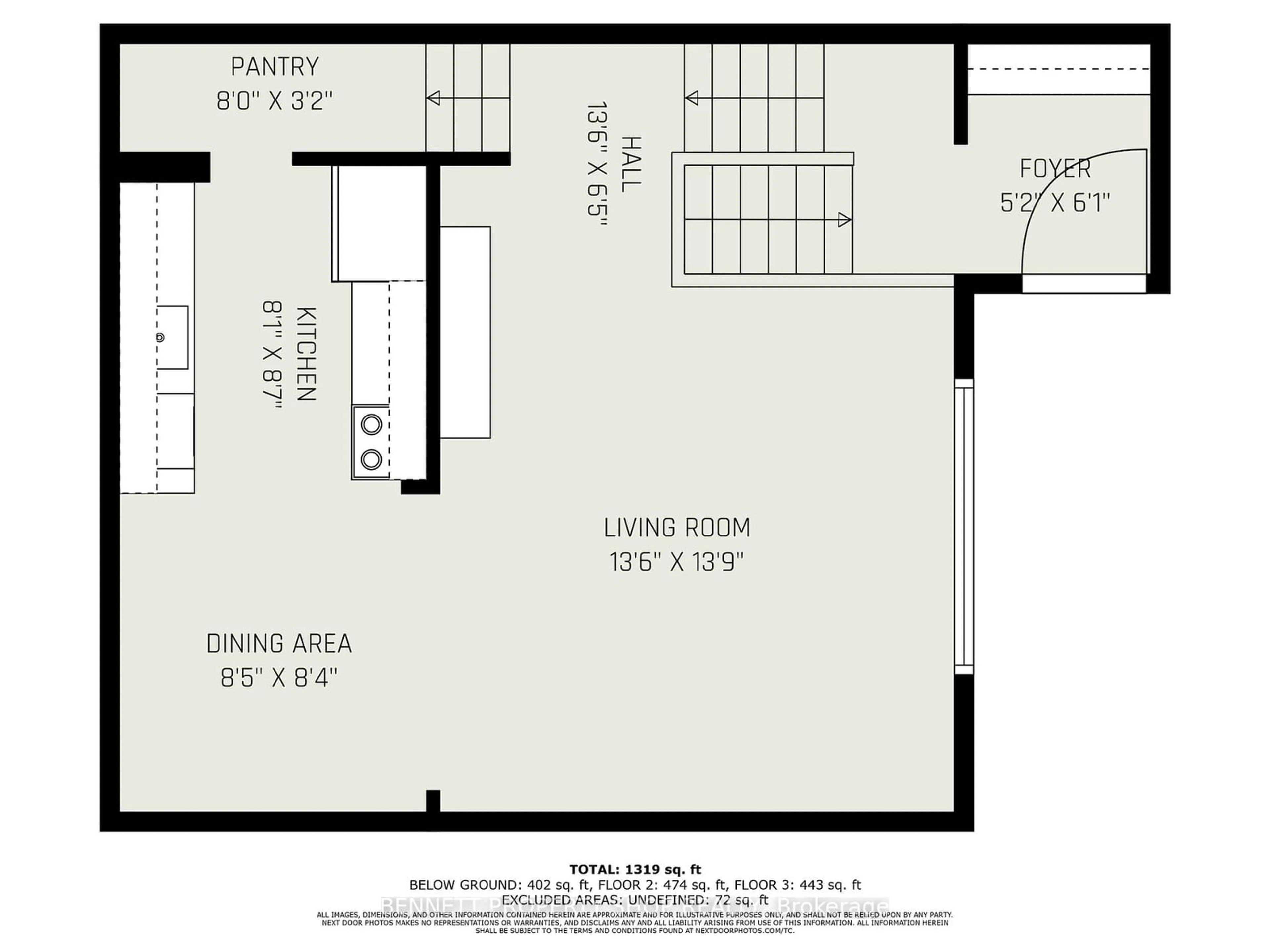 Floor plan for 1 BANNER Rd #G, South of Baseline to Knoxdale Ontario K2H 8T3