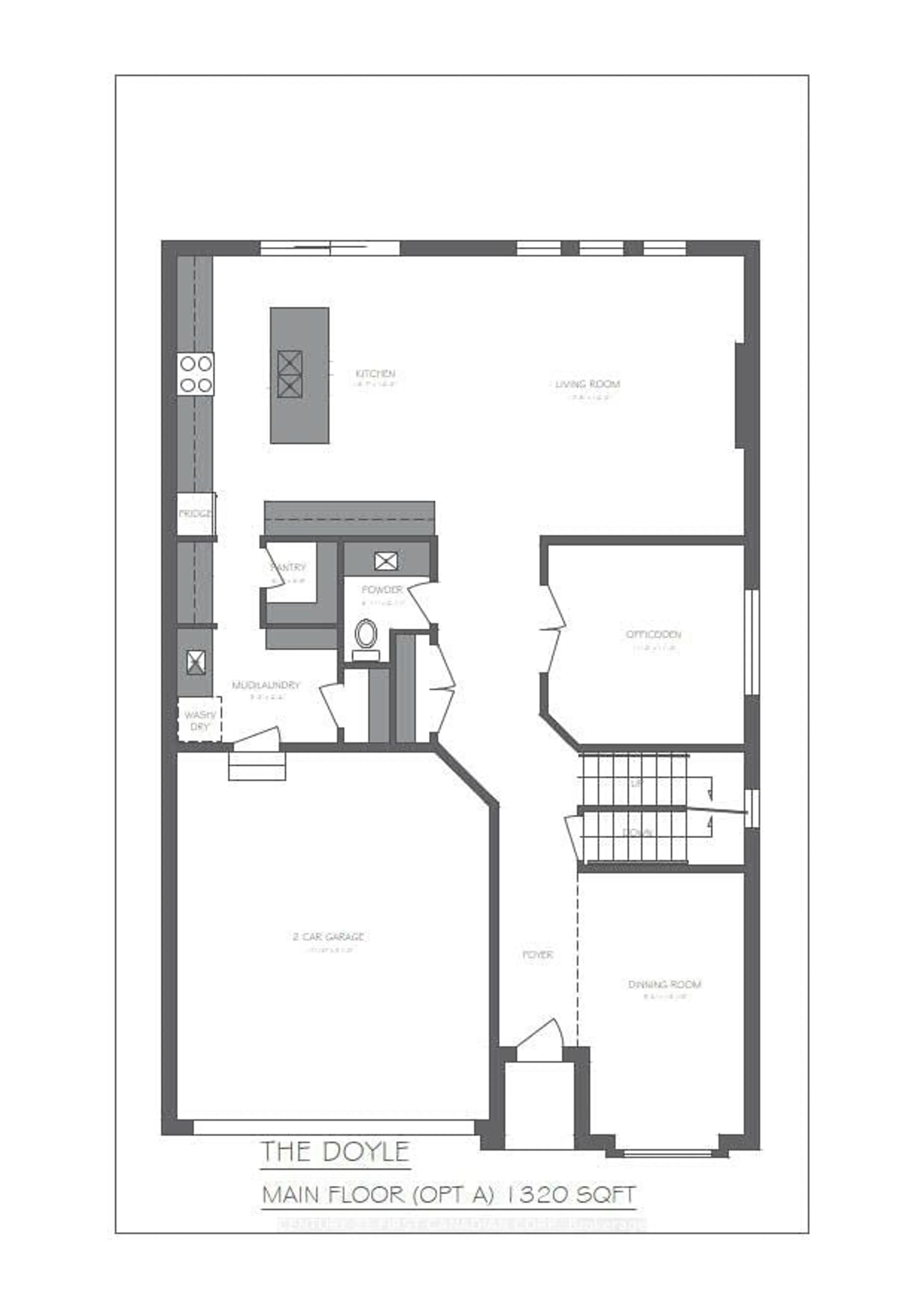 Floor plan for Lot 32 Upper West Ave, London Ontario N6K 0J2