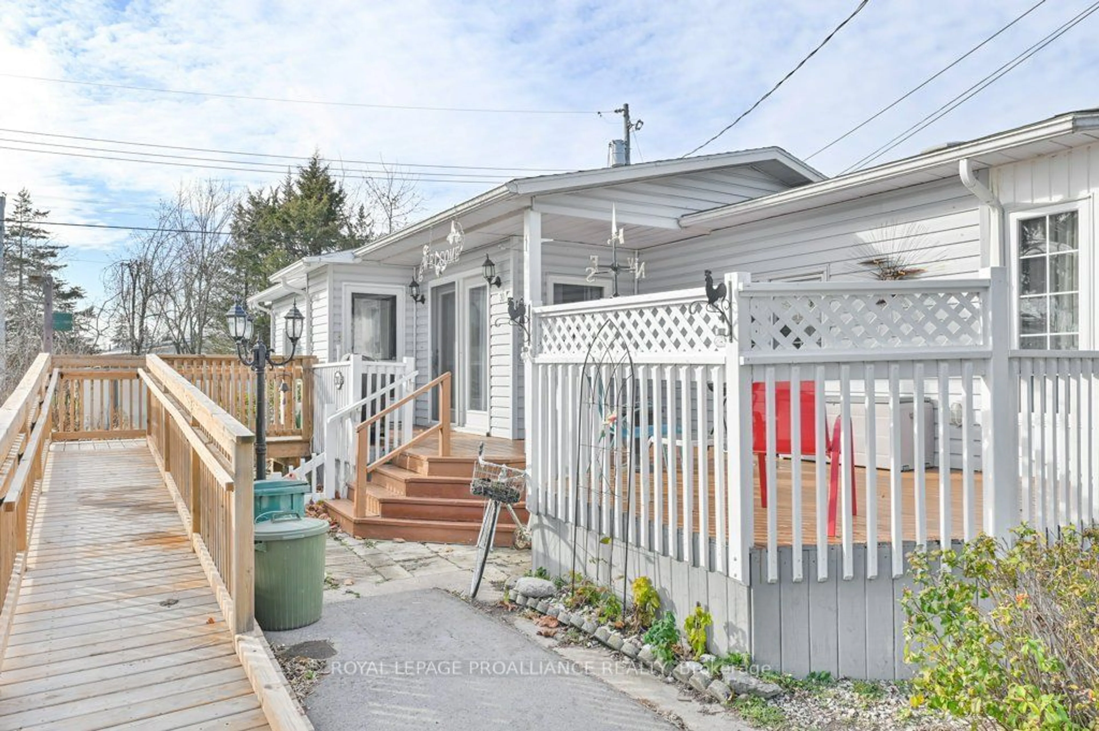 Frontside or backside of a home, the fenced backyard for 30 Kenneth Blvd, Quinte West Ontario K8N 4Z3