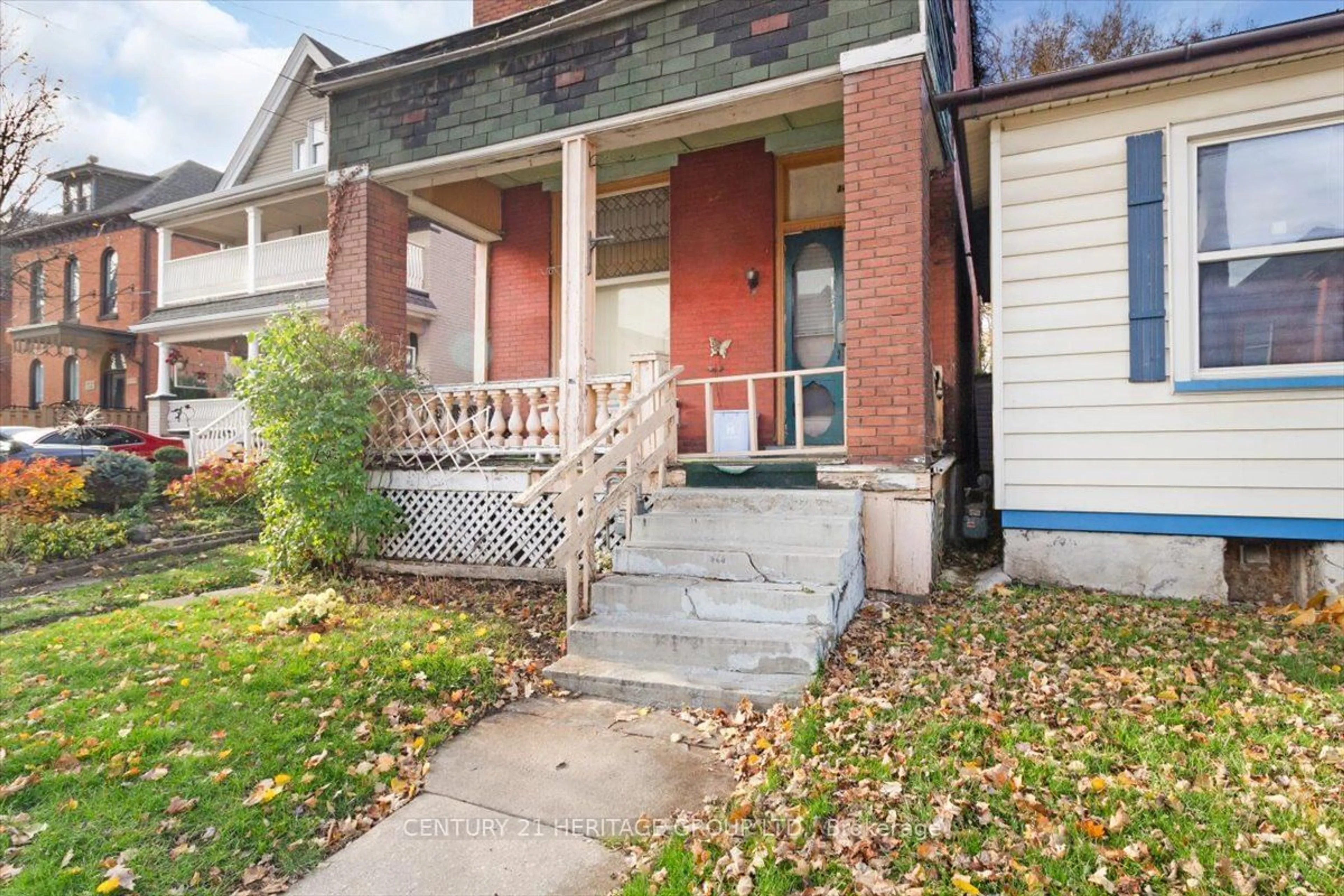 Frontside or backside of a home, the street view for 143 Catharine St, Hamilton Ontario L8R 1J5