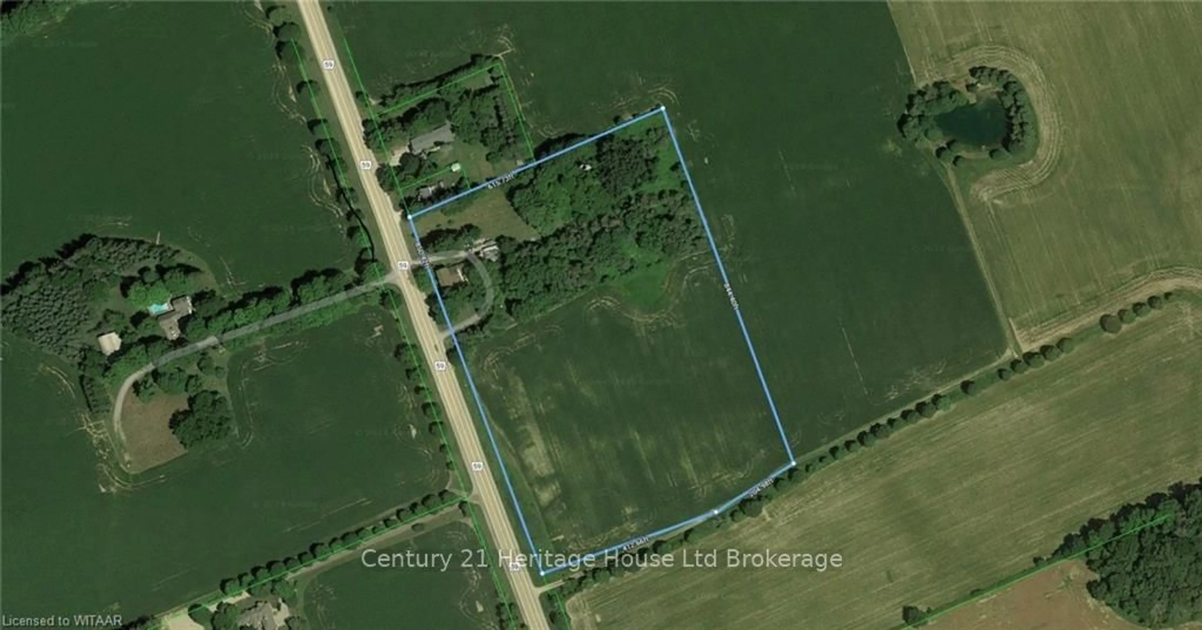 Picture of a map for 595714 HWY 59, Woodstock Ontario N4S 7W1