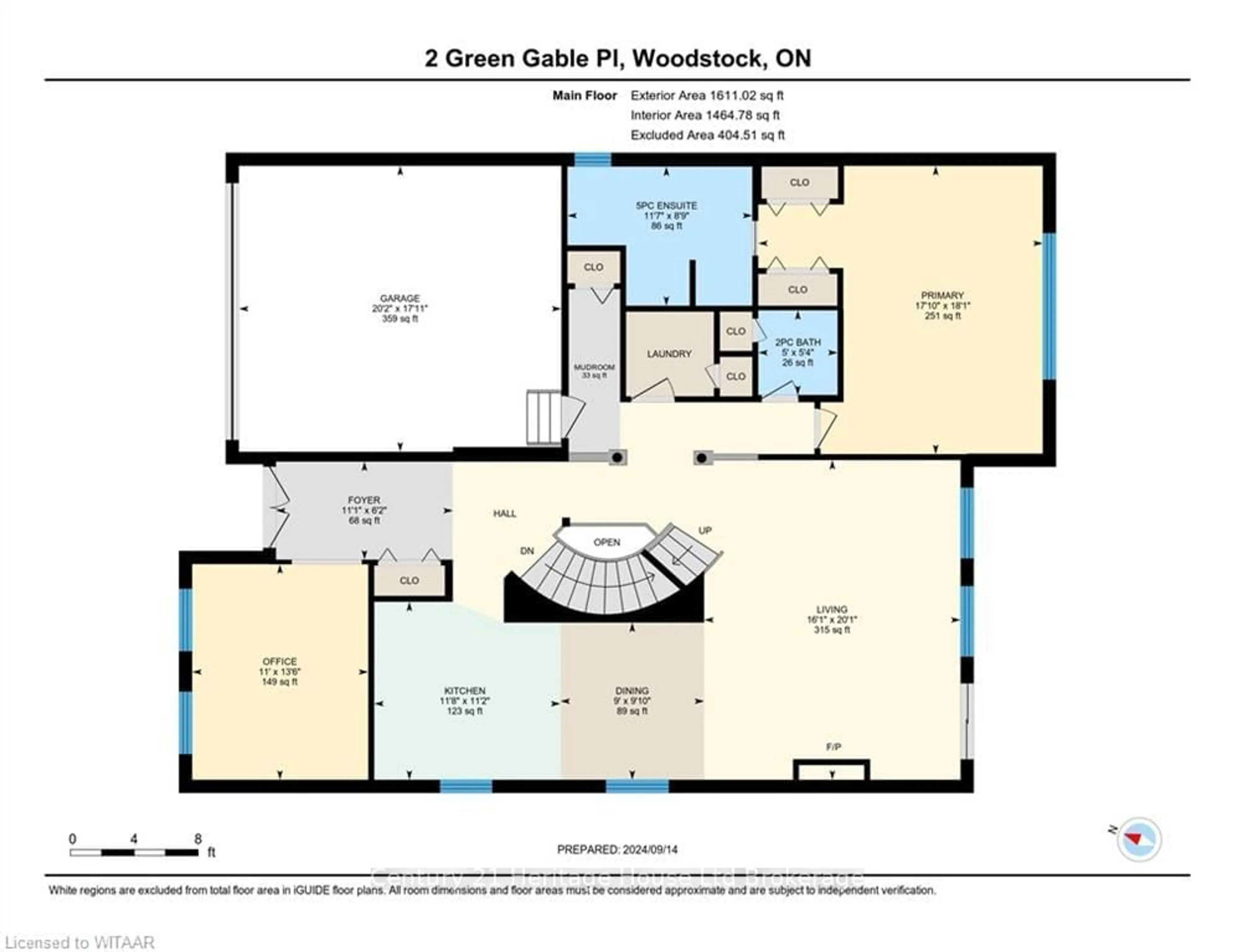 Floor plan for 2 GREEN GABLE PLACE, Woodstock Ontario N4T 1W6