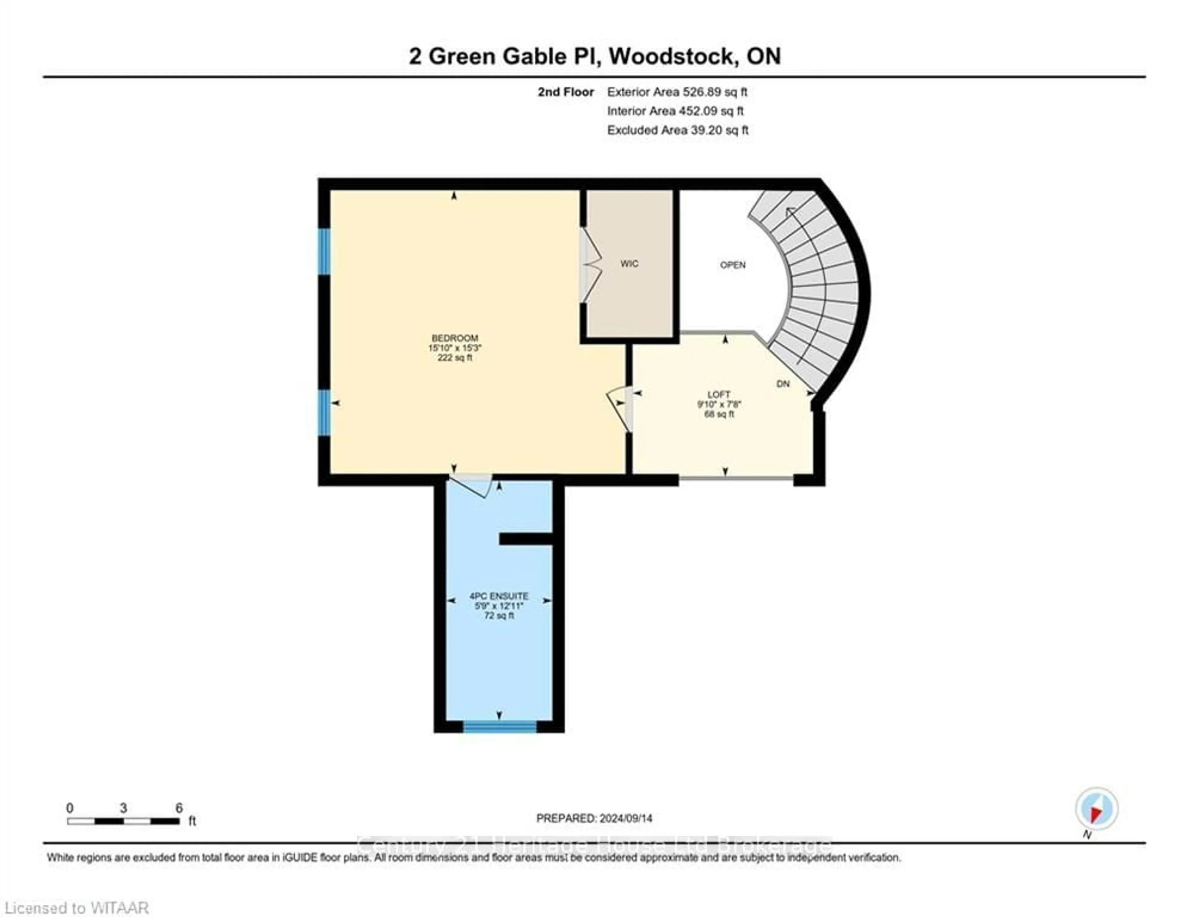 Floor plan for 2 GREEN GABLE PLACE, Woodstock Ontario N4T 1W6