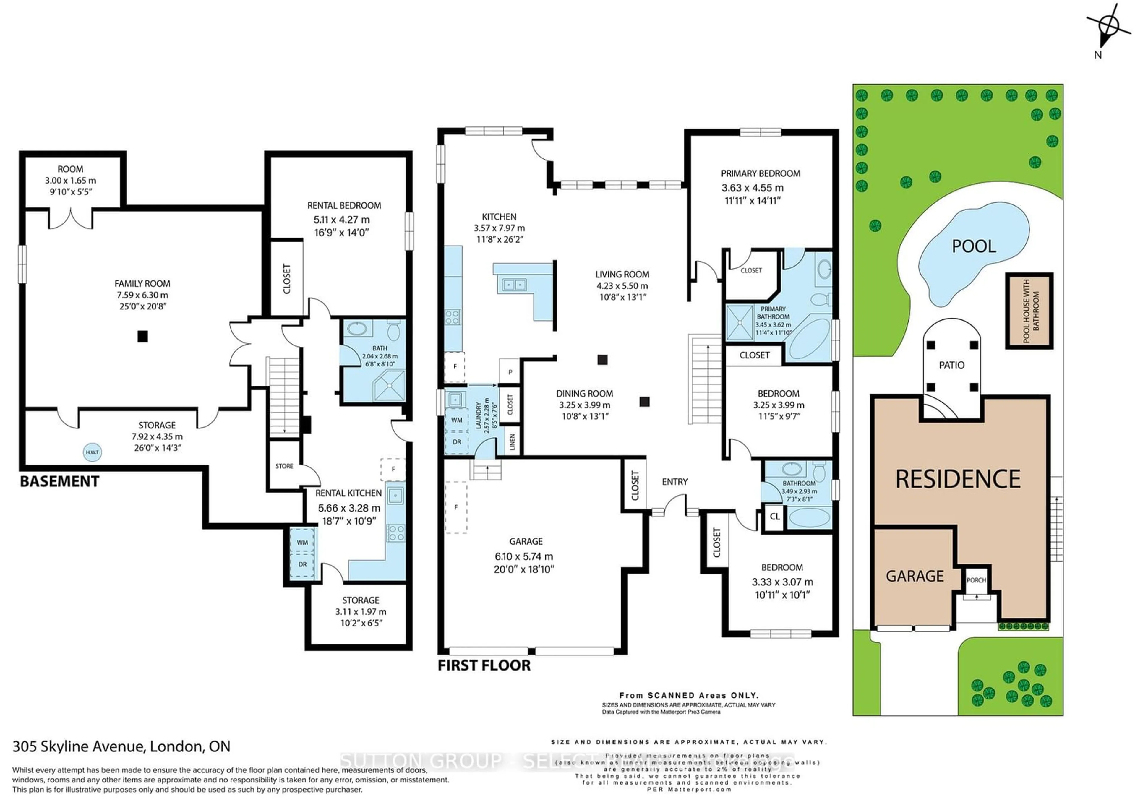 Floor plan for 305 Skyline Ave, London Ontario N5X 0A5