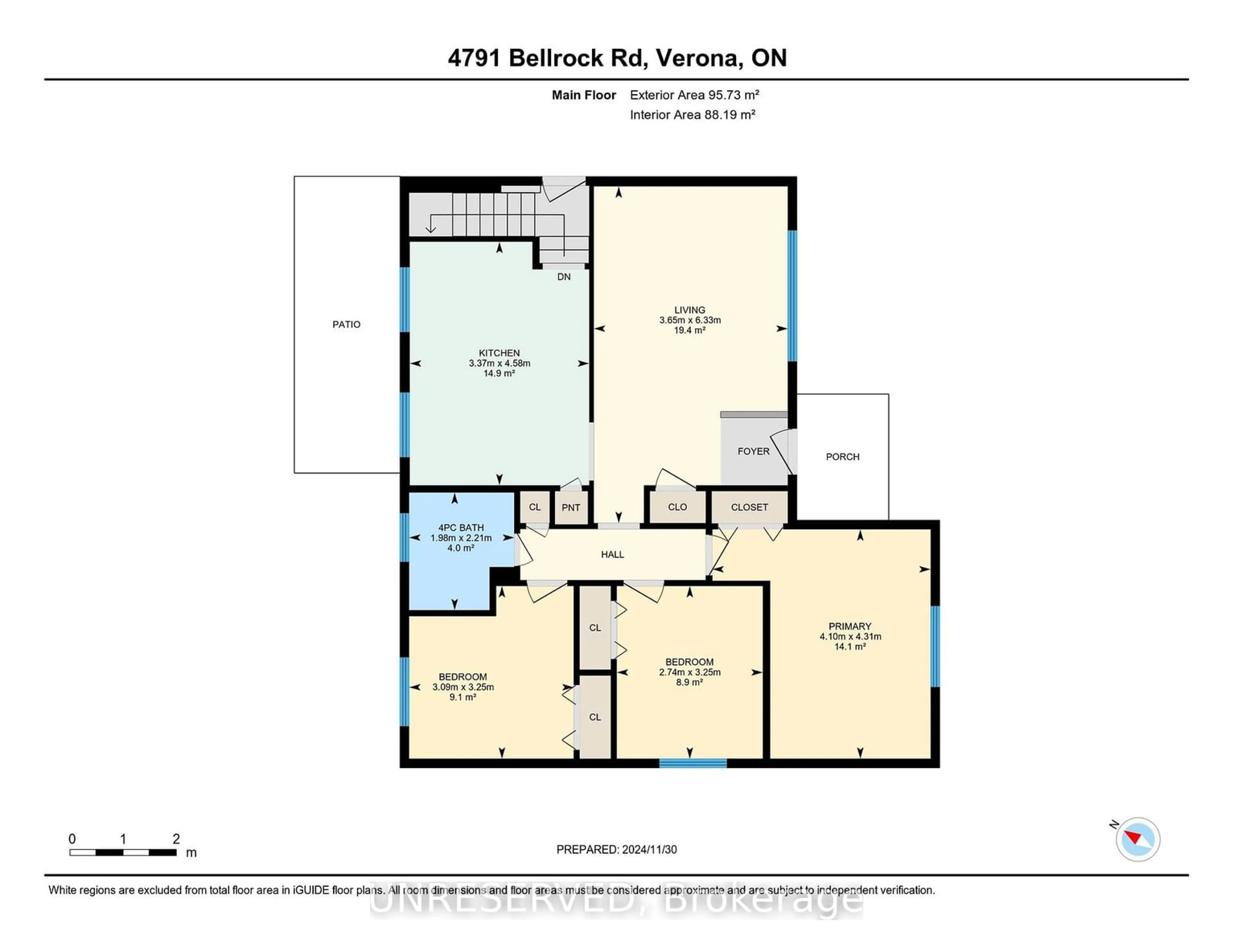 Floor plan for 4791 Bellrock Rd, South Frontenac Ontario K0H 2W0