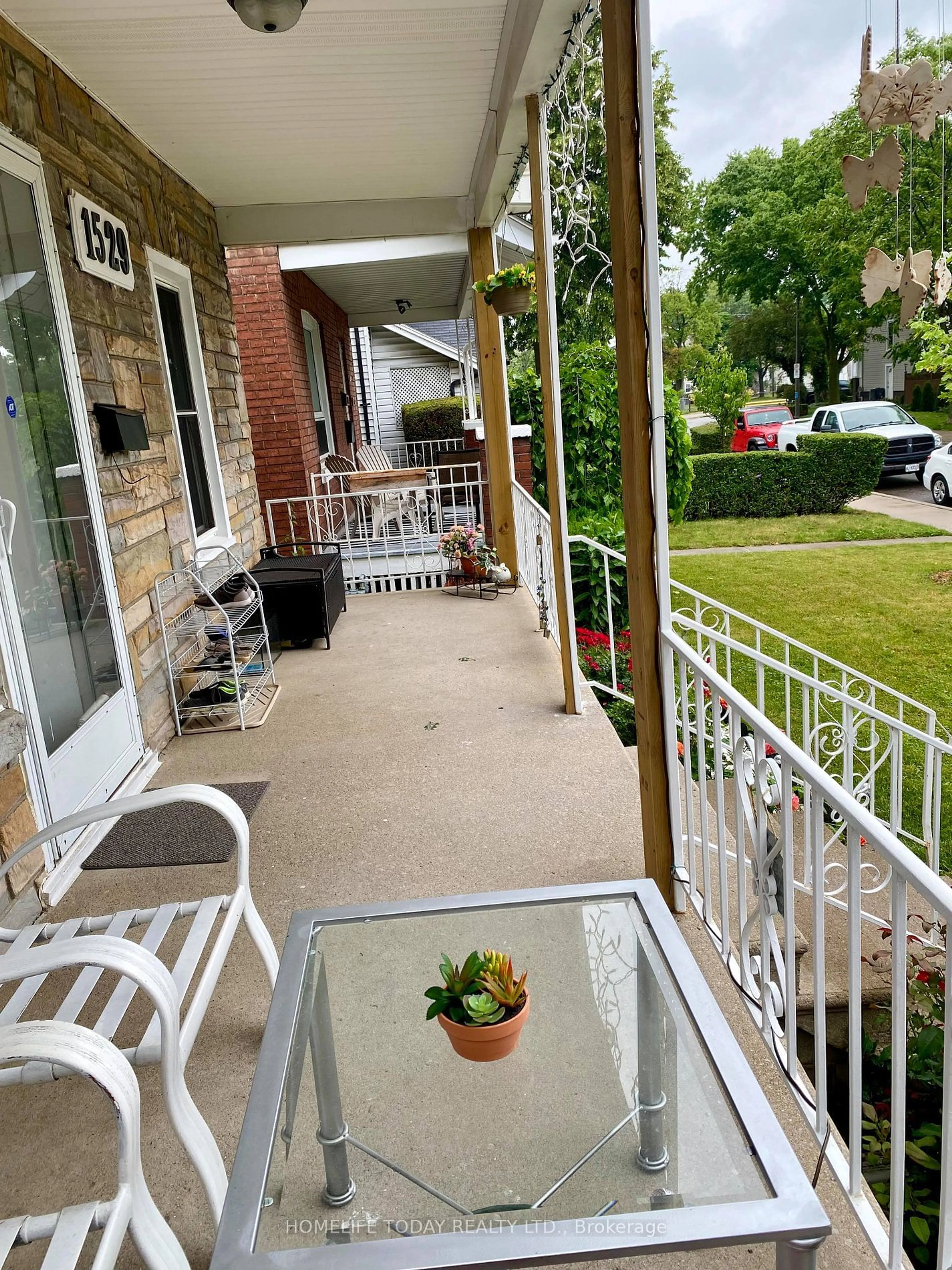 Patio, the fenced backyard for 1529 Hall Ave, Windsor Ontario N8X 4R6