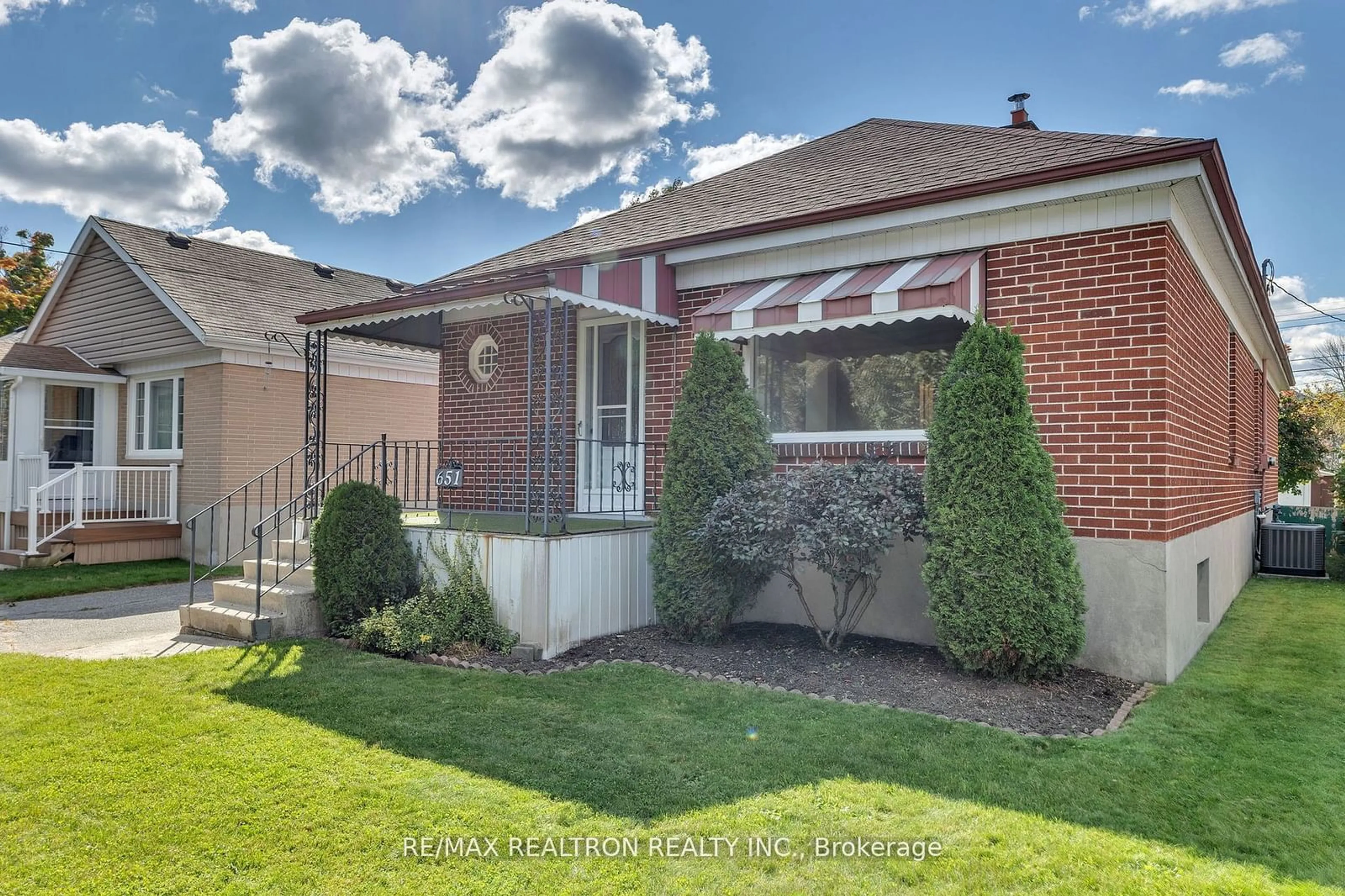 A pic from exterior of the house or condo, the fenced backyard for 651 Chester St, Peterborough Ontario K9J 3B8