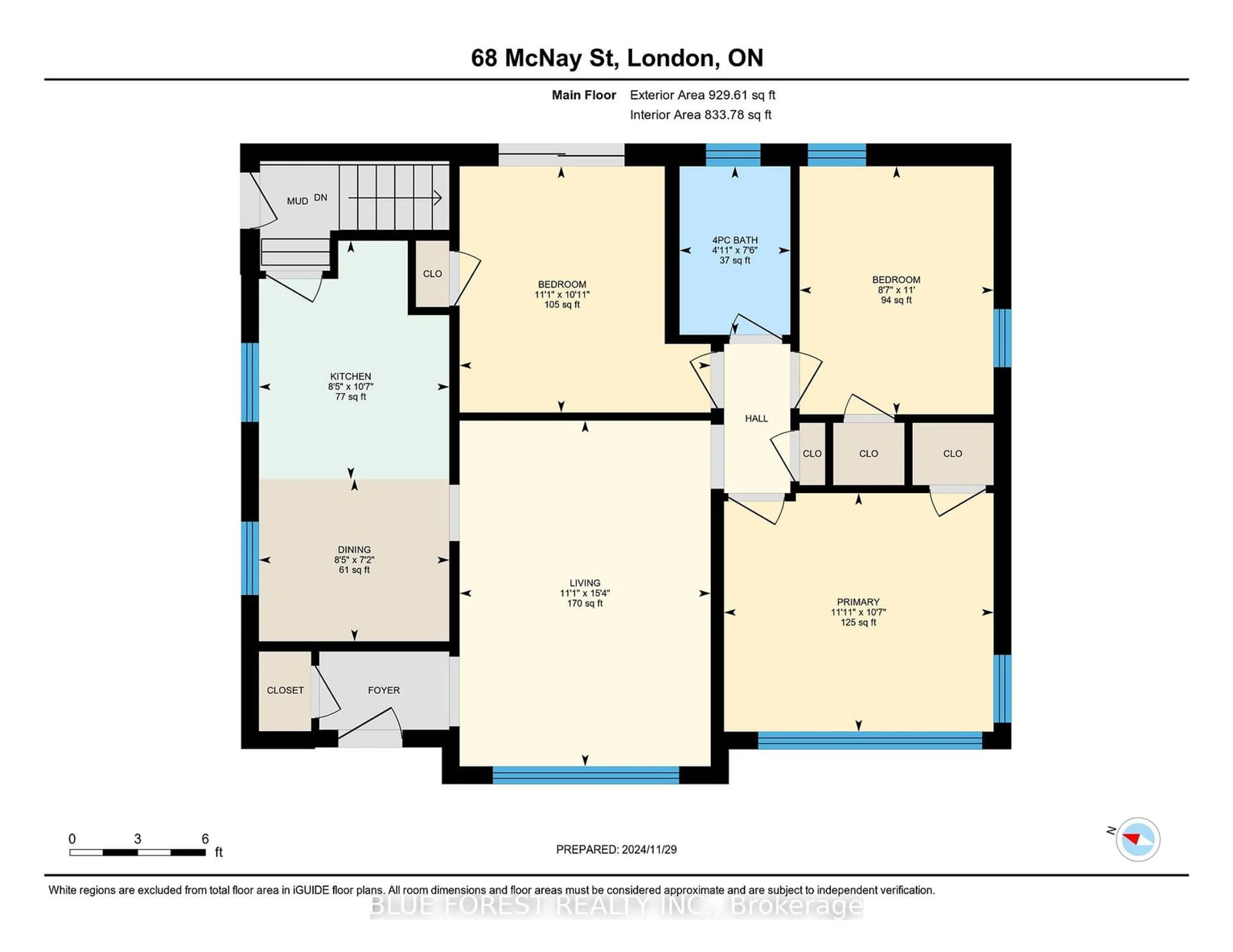 Floor plan for 68 Mcnay St, London Ontario N5Y 1K7