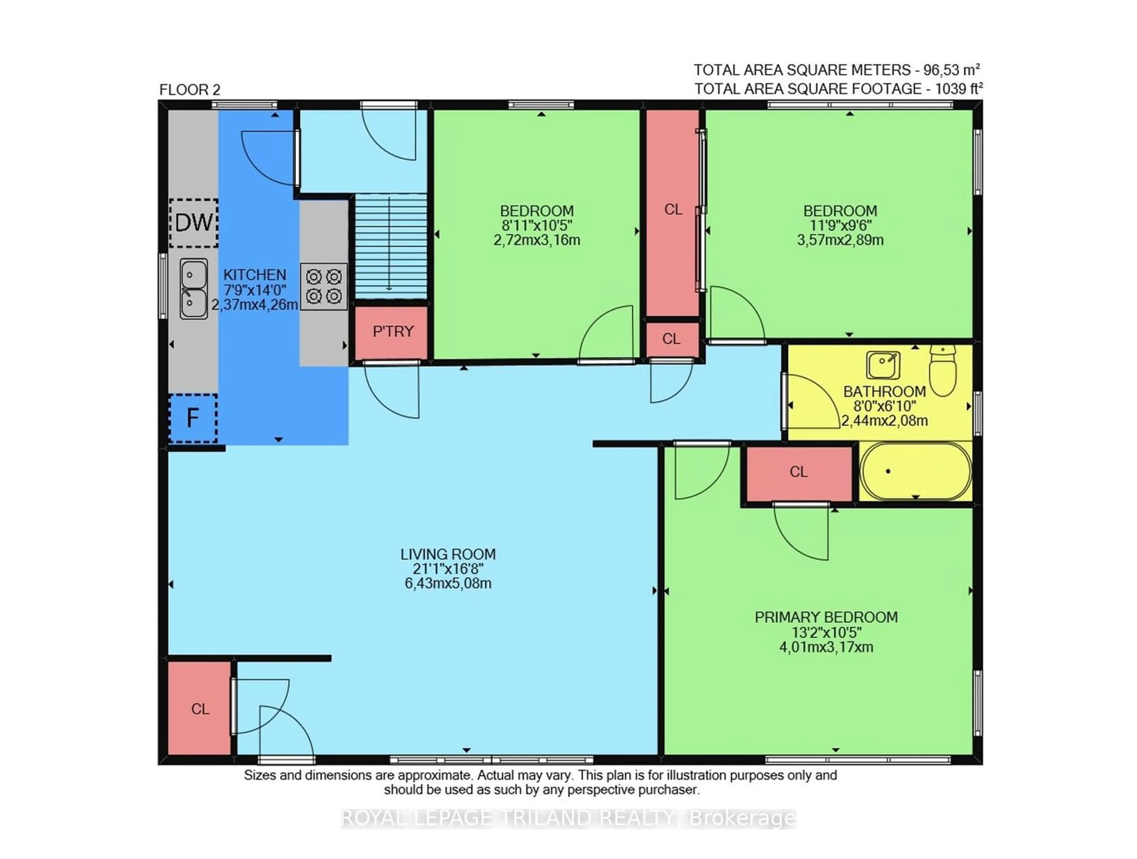 Floor plan for 349 Malcolm St, London Ontario N6J 1C1