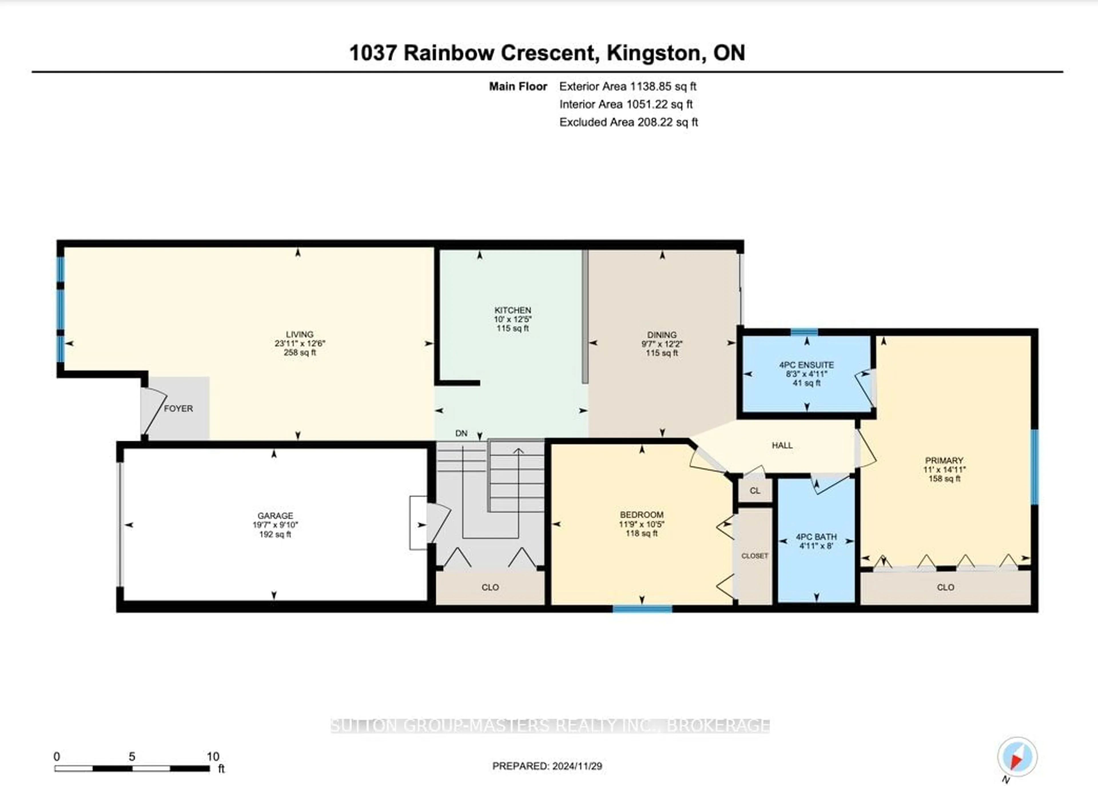 Floor plan for 1037 Rainbow Cres, Kingston Ontario K7K 7J4