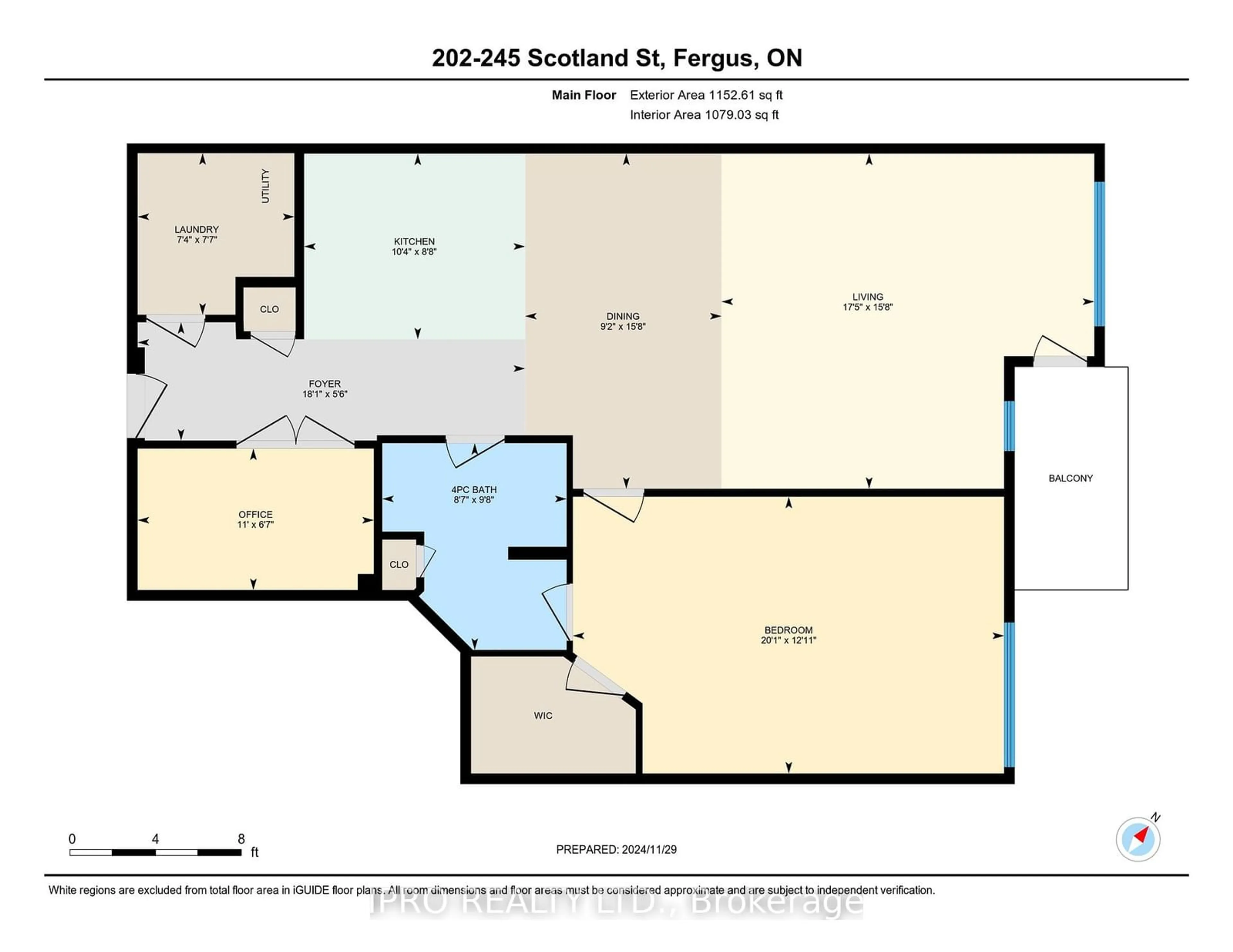 Floor plan for 245 Scotland St #202, Centre Wellington Ontario N1M 0B5