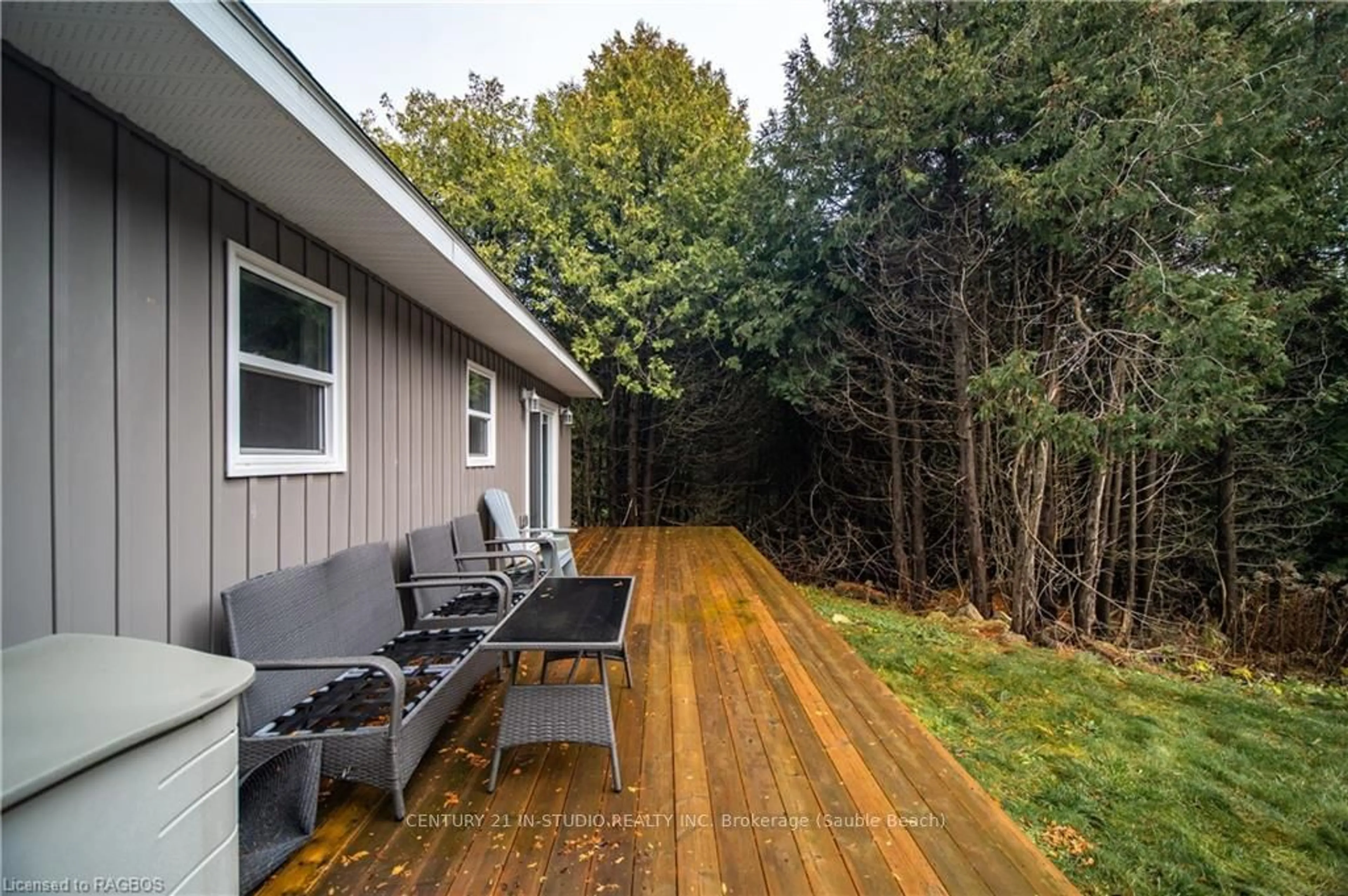 Patio, the fenced backyard for 8 SOUTH SHORE ROAD, Northern Bruce Peninsula Ontario N0H 1W0