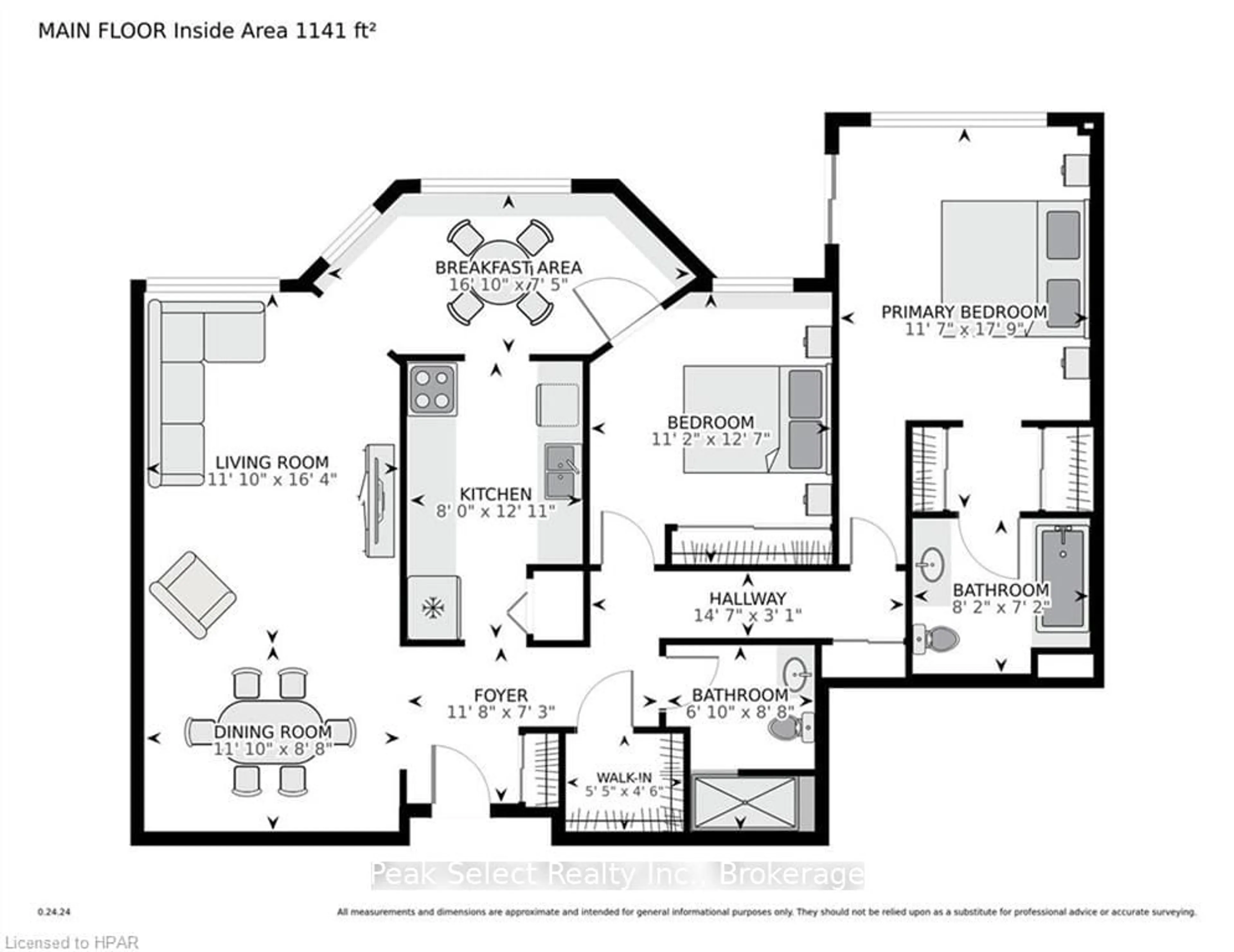 Floor plan for 22 ST. ANDREW St #104, St. Marys Ontario N4X 1C5