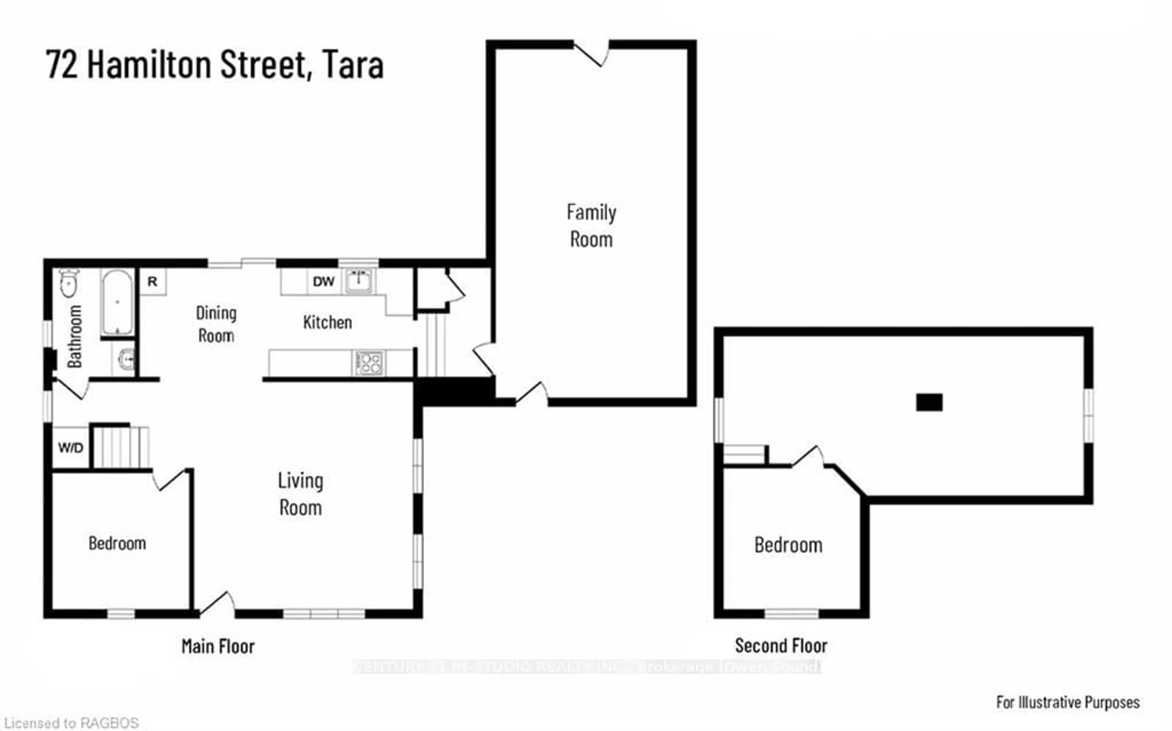 Floor plan for 72 HAMILTON St, Arran-Elderslie Ontario N0H 2N0