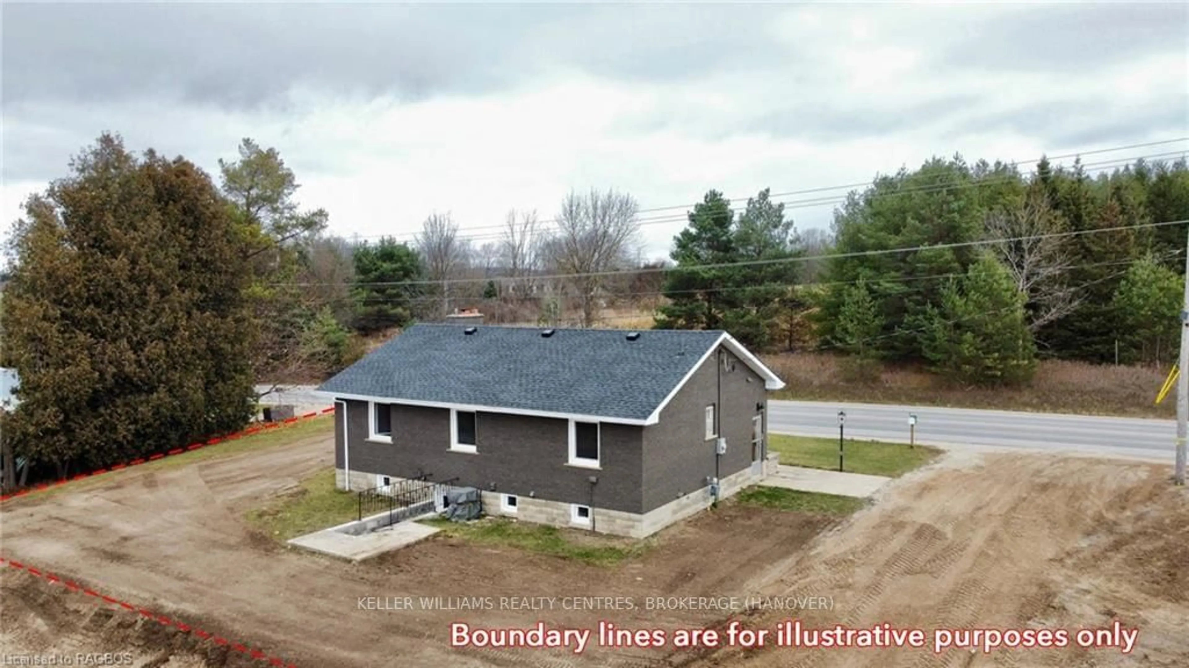 Frontside or backside of a home, the street view for 854 GREY ROAD 28, Hanover Ontario N4N 3B8