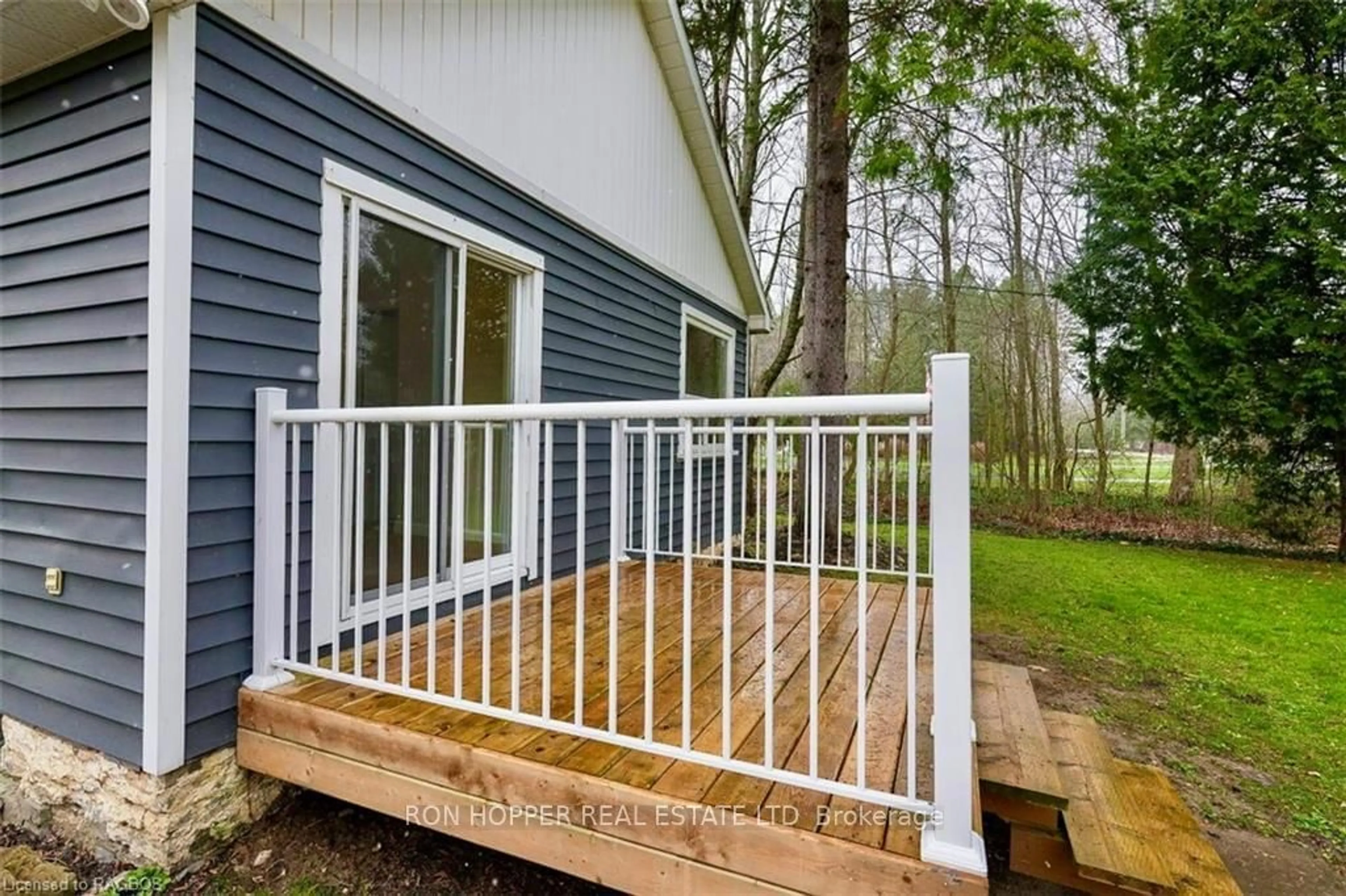 Patio, the fenced backyard for 950 16TH St, Georgian Bluffs Ontario N4K 6V5