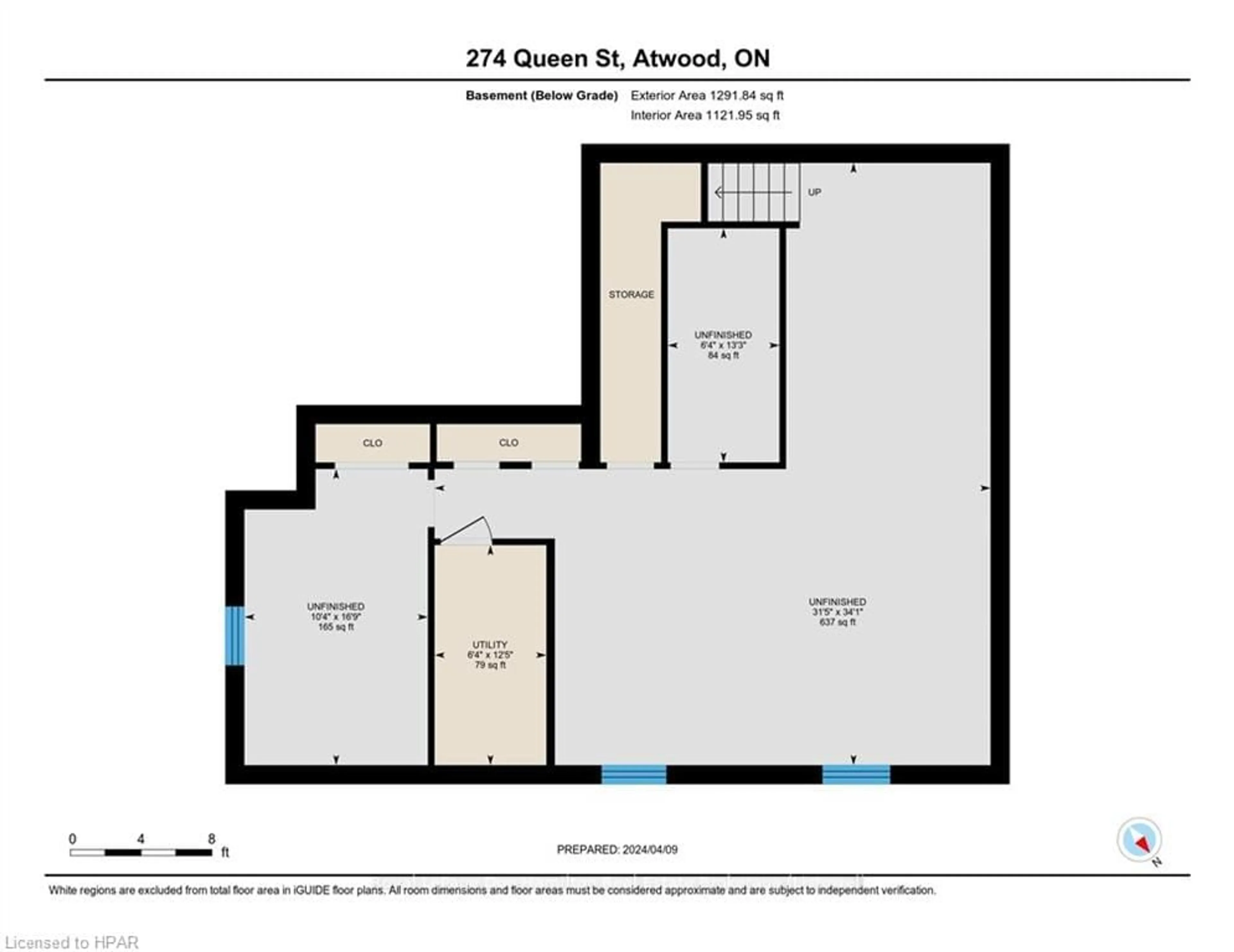 Floor plan for 274 QUEEN St, North Perth Ontario N0G 1B0