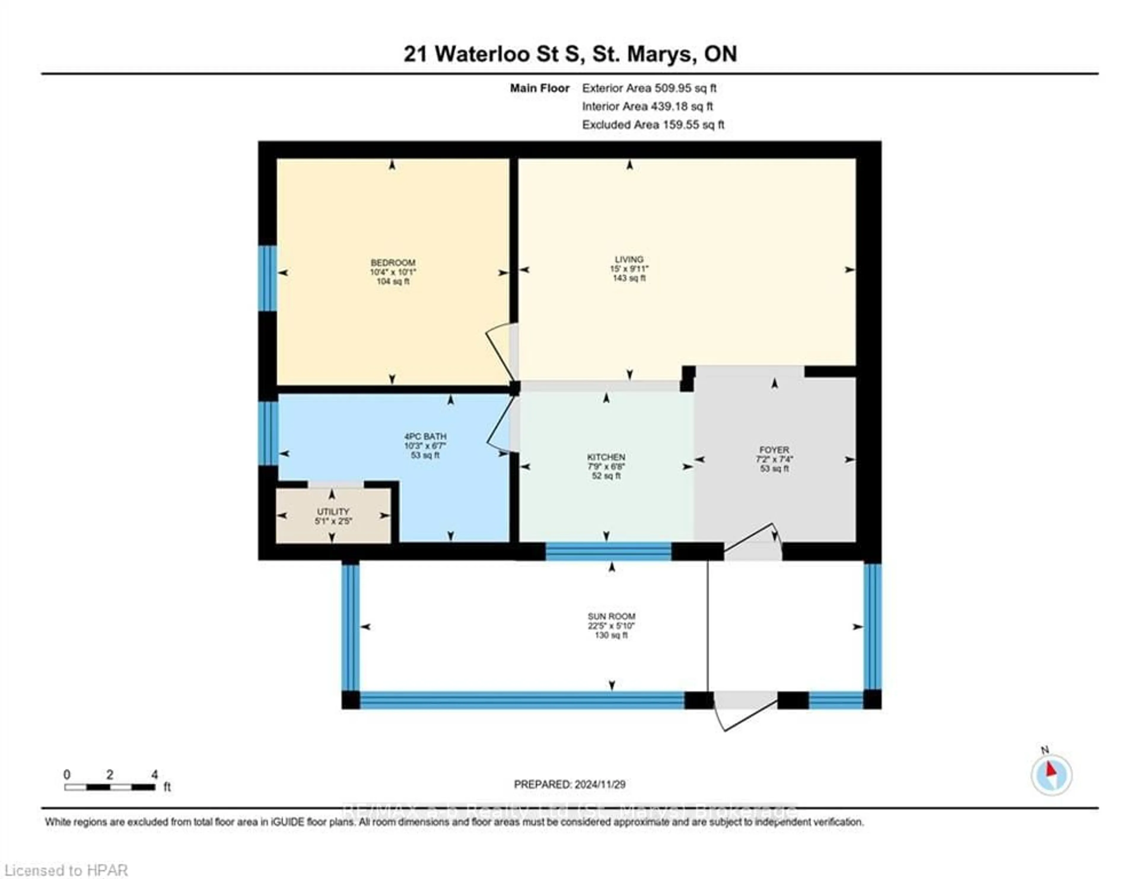 Floor plan for 21 WATERLOO St, St. Marys Ontario N4X 1A4