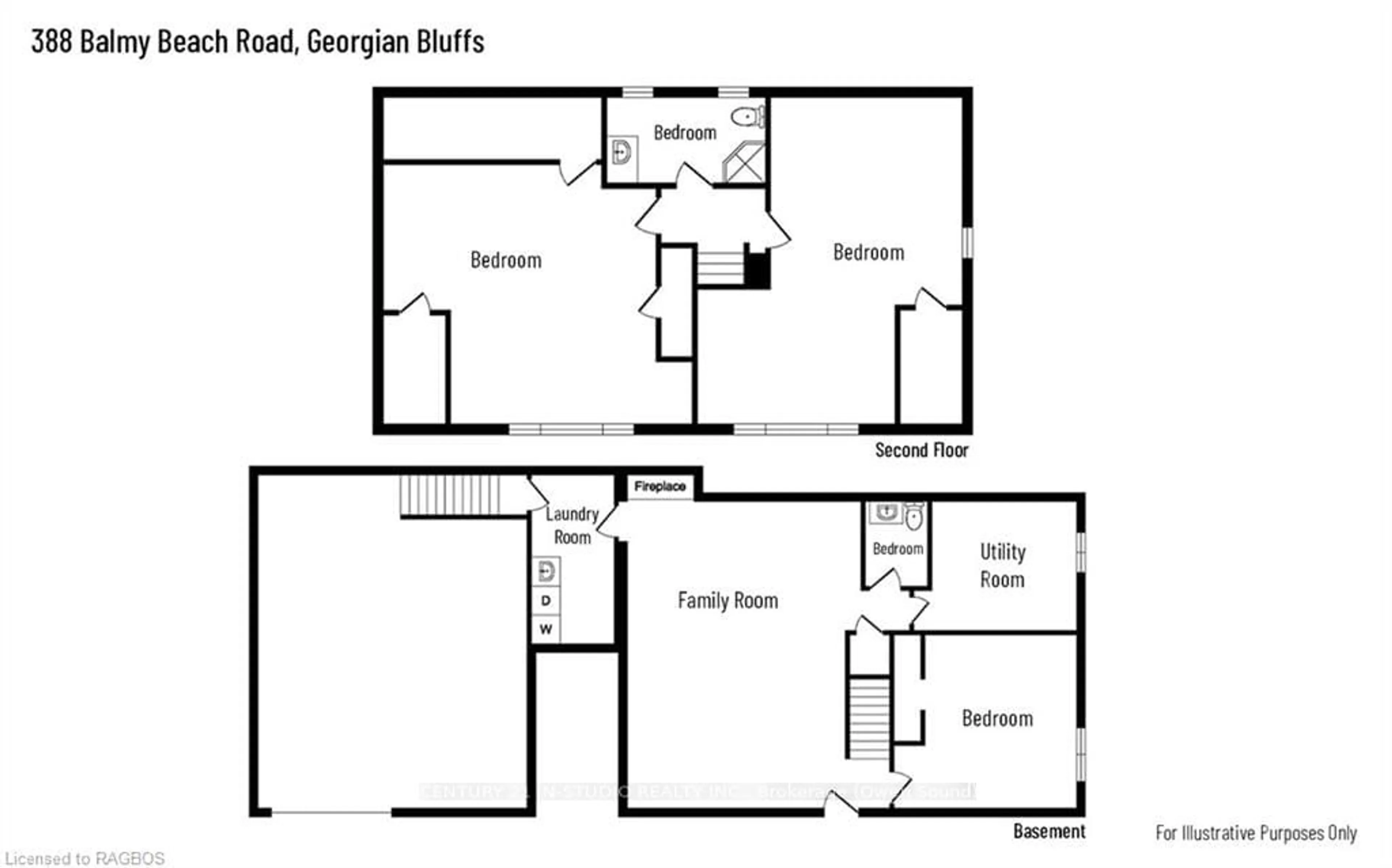 Floor plan for 388 BALMY BEACH Rd, Georgian Bluffs Ontario N4K 5N4