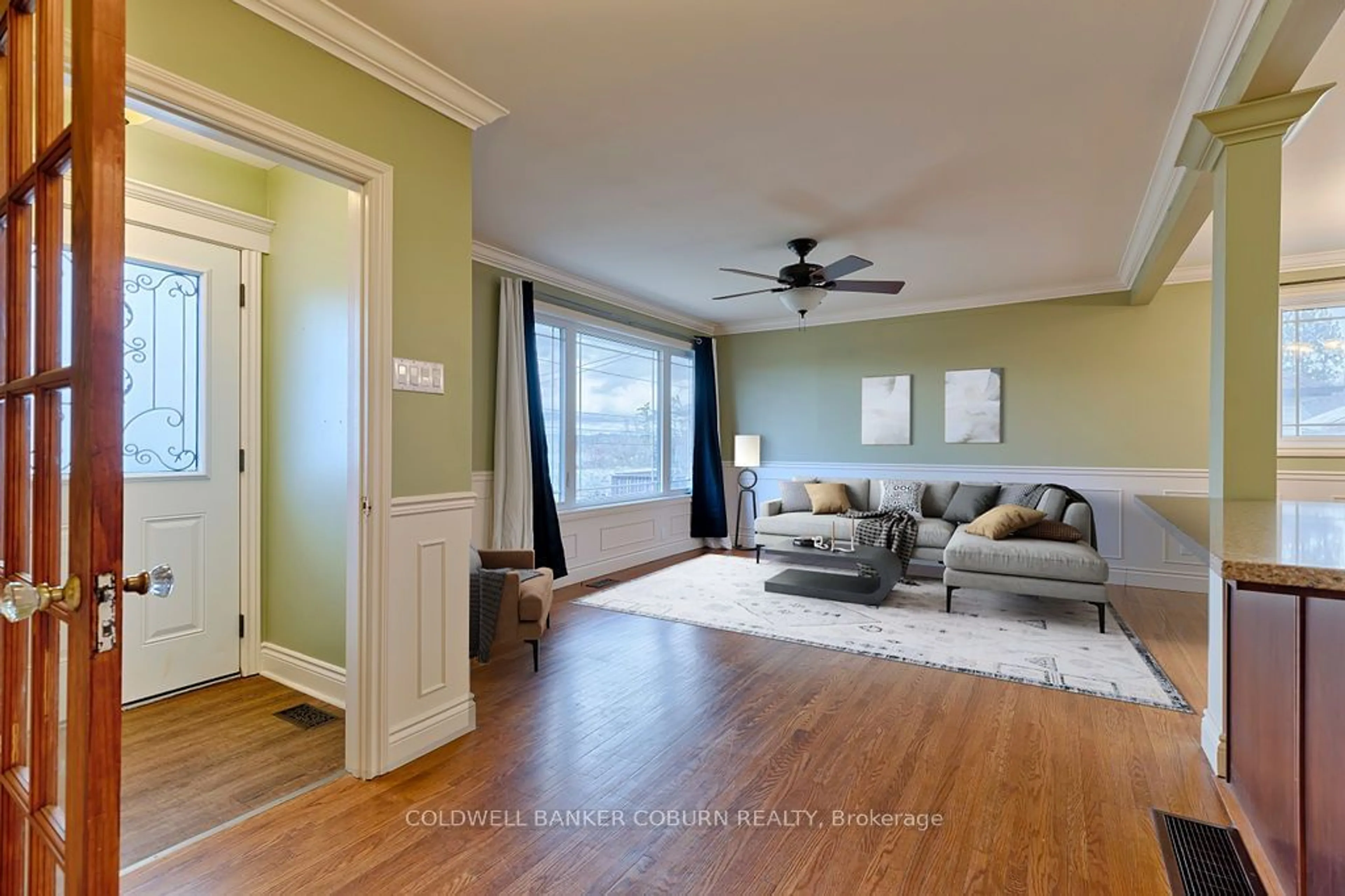 Living room, wood floors for 53 Pembroke St St, Whitewater Region Ontario K0J 1K0