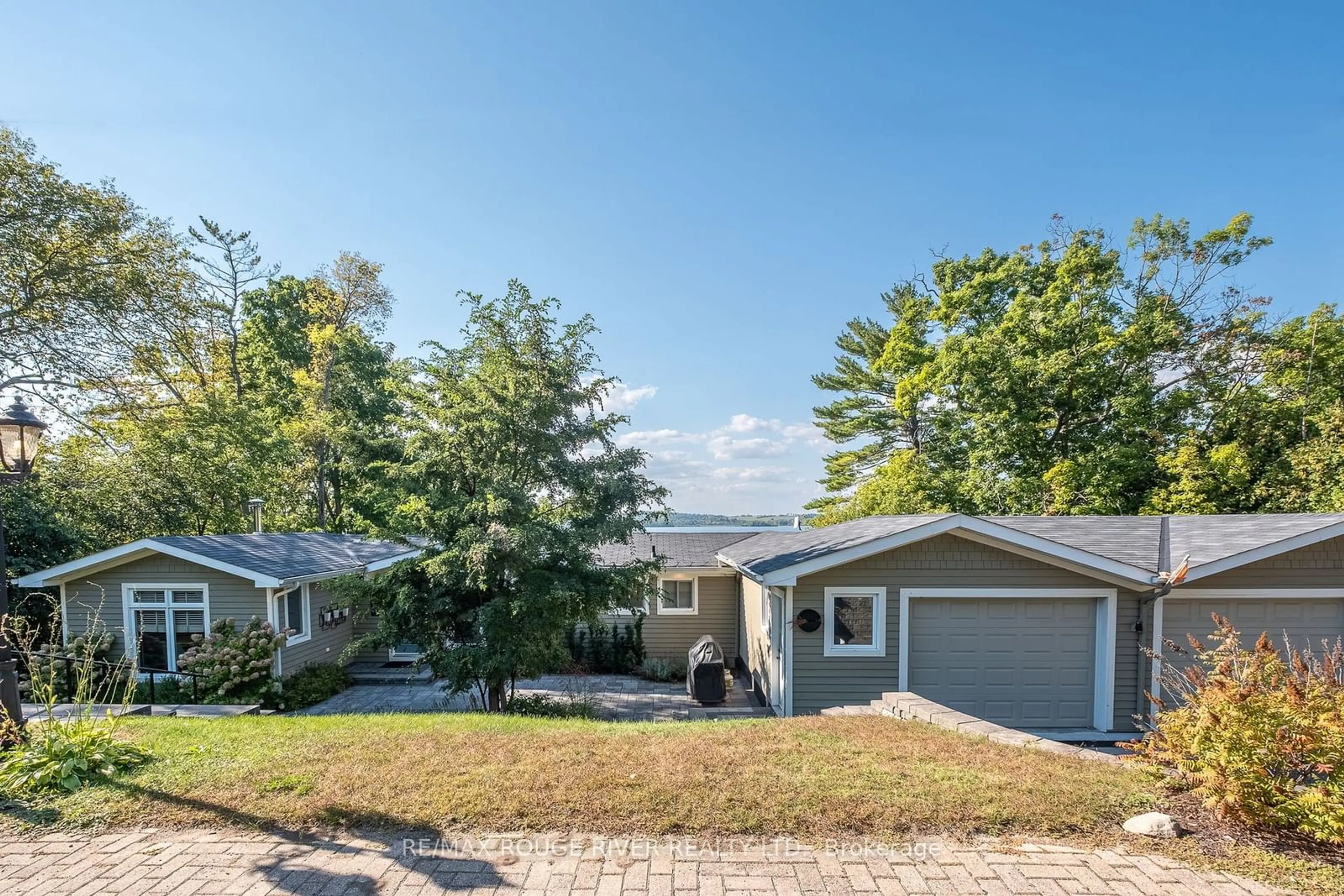 Frontside or backside of a home, the fenced backyard for 7494 Bamsey Dr, Hamilton Township Ontario K0L 1E0