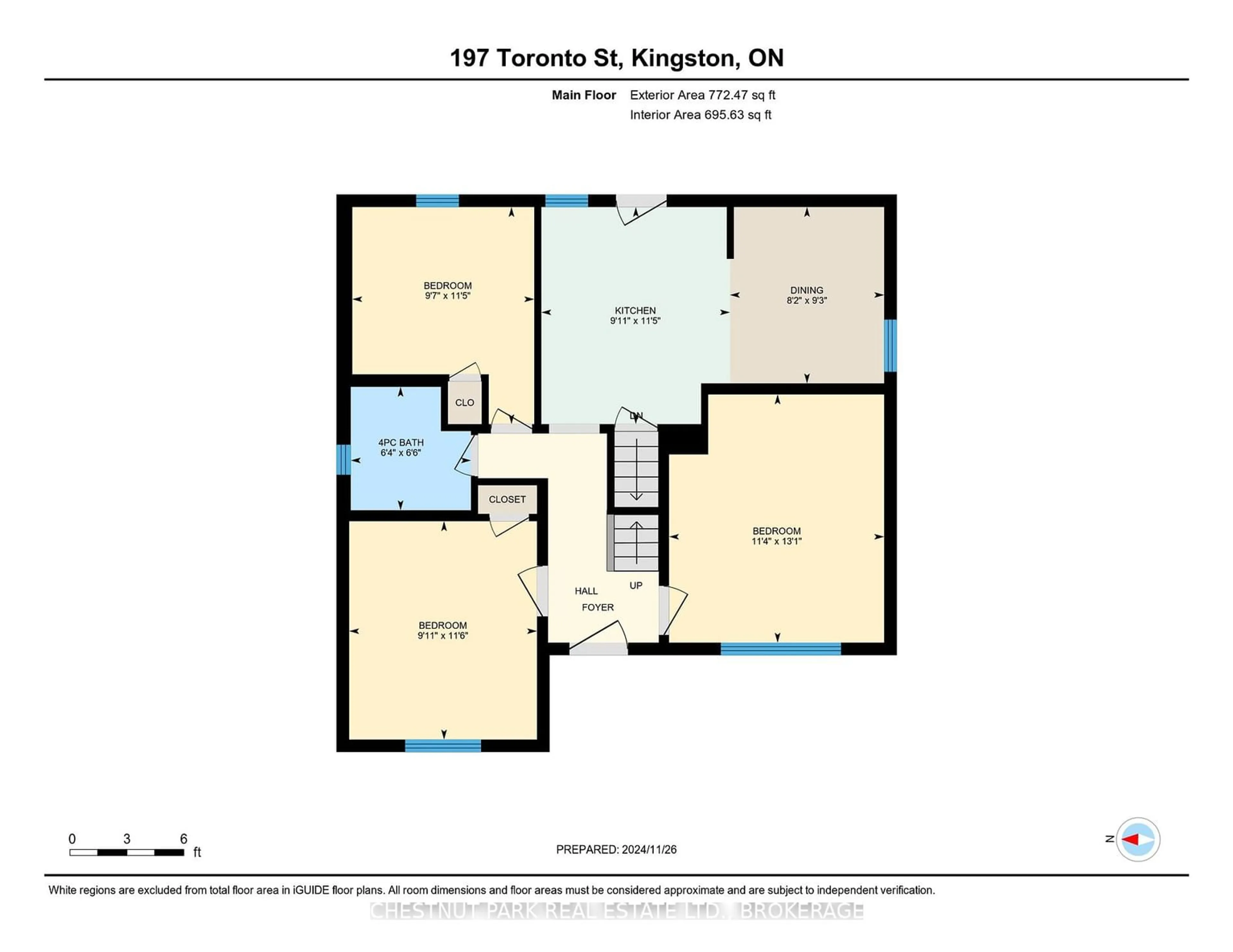 Floor plan for 197 Toronto St, Kingston Ontario K7L 4A9