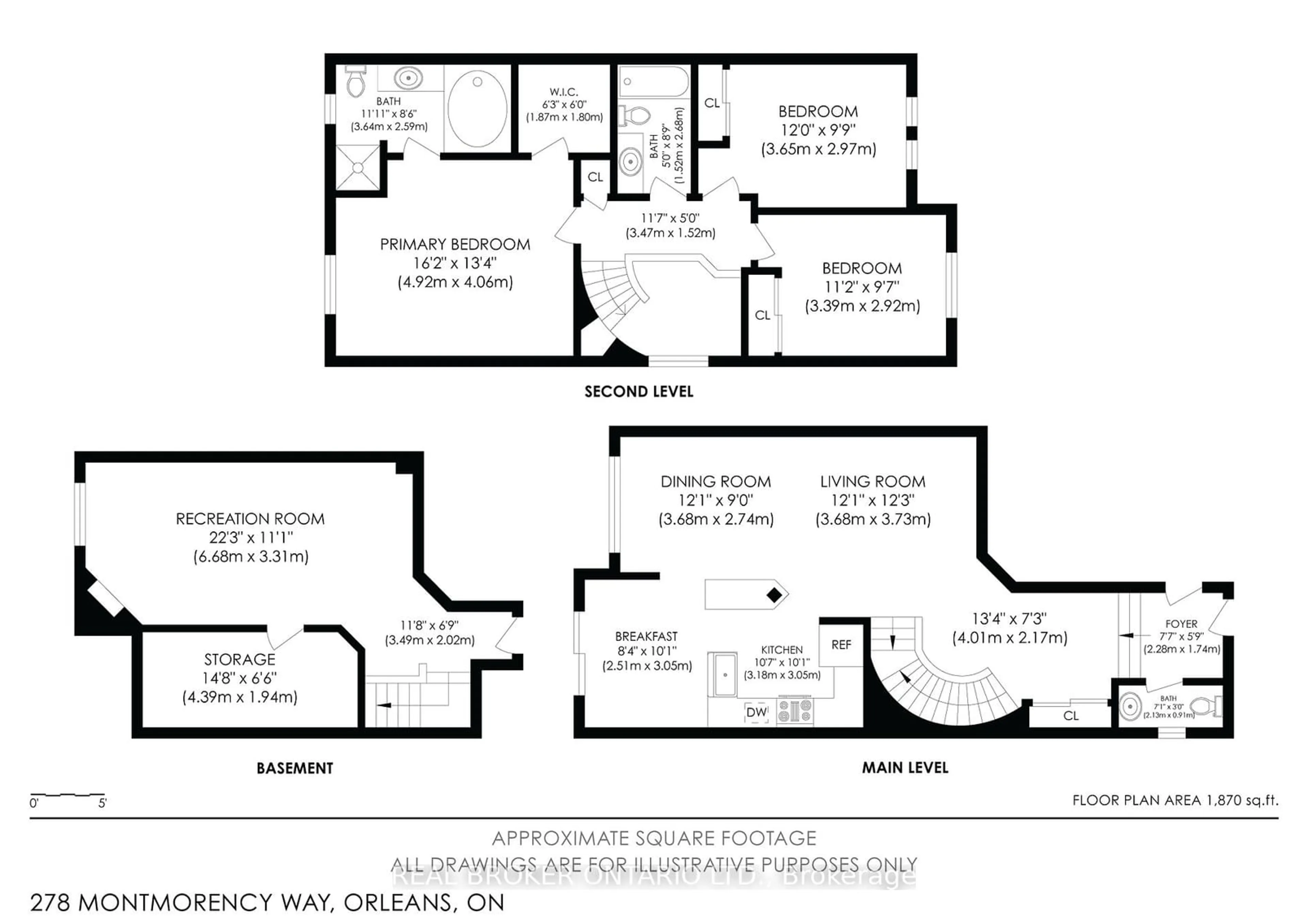 Floor plan for 278 Montmorency Way, Orleans - Cumberland and Area Ontario K4A 0J5