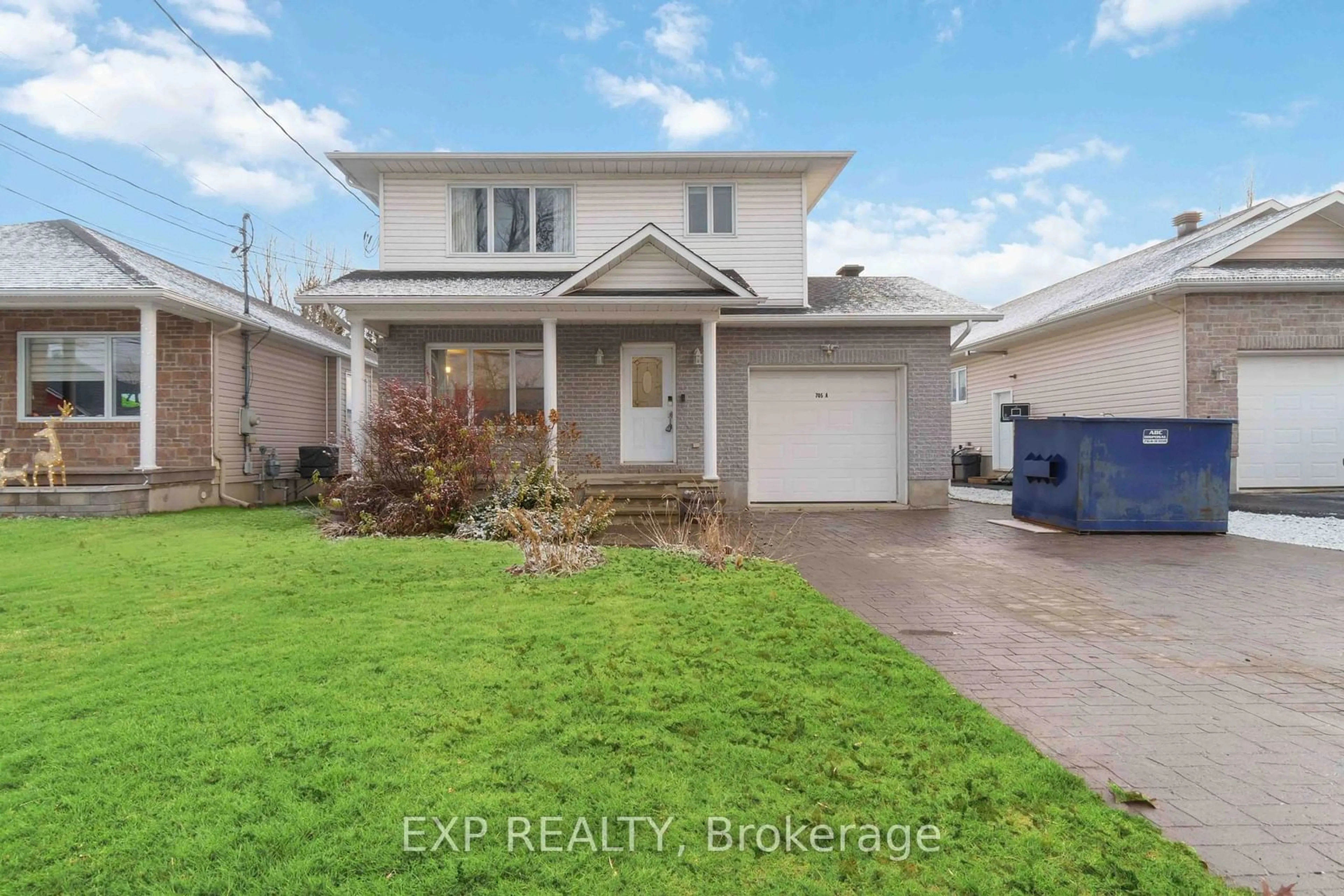 Frontside or backside of a home, the fenced backyard for 705 St-Isidore Rd, Casselman Ontario K0A 1M0