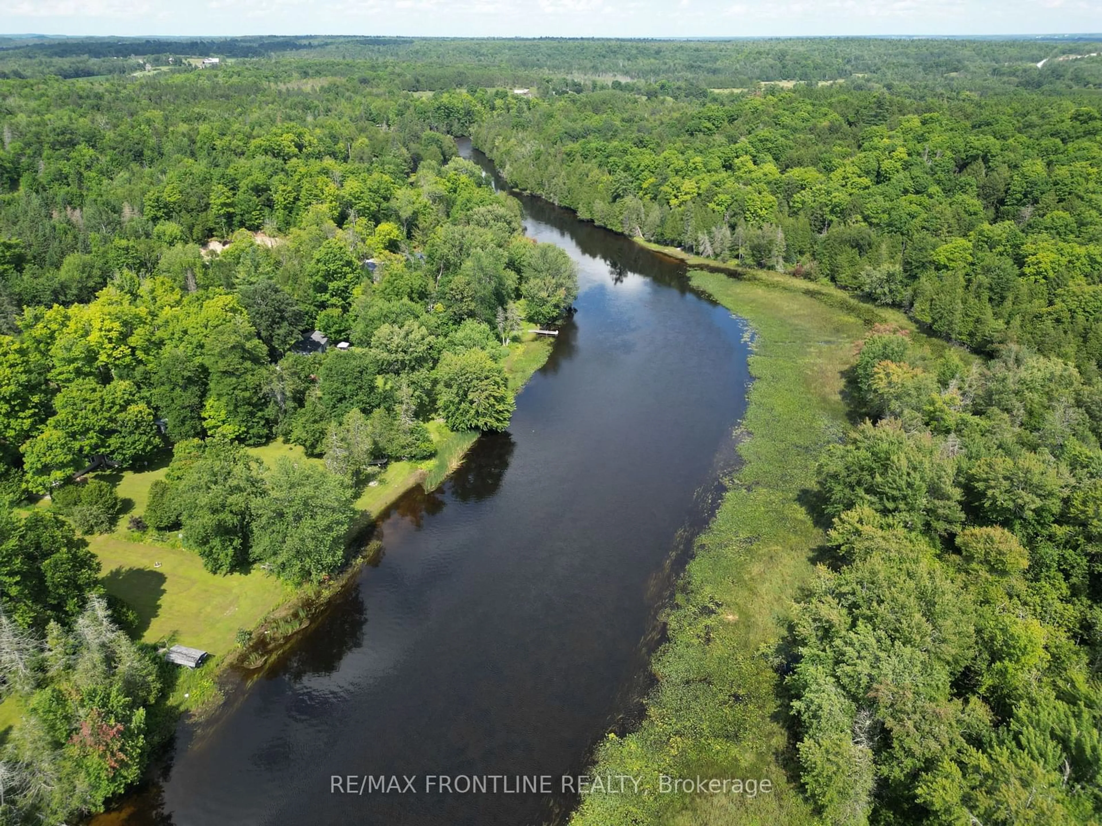 A pic from outside/outdoor area/front of a property/back of a property/a pic from drone, water/lake/river/ocean view for 689 RIVER Dr, Lanark Highlands Ontario K0G 1K0