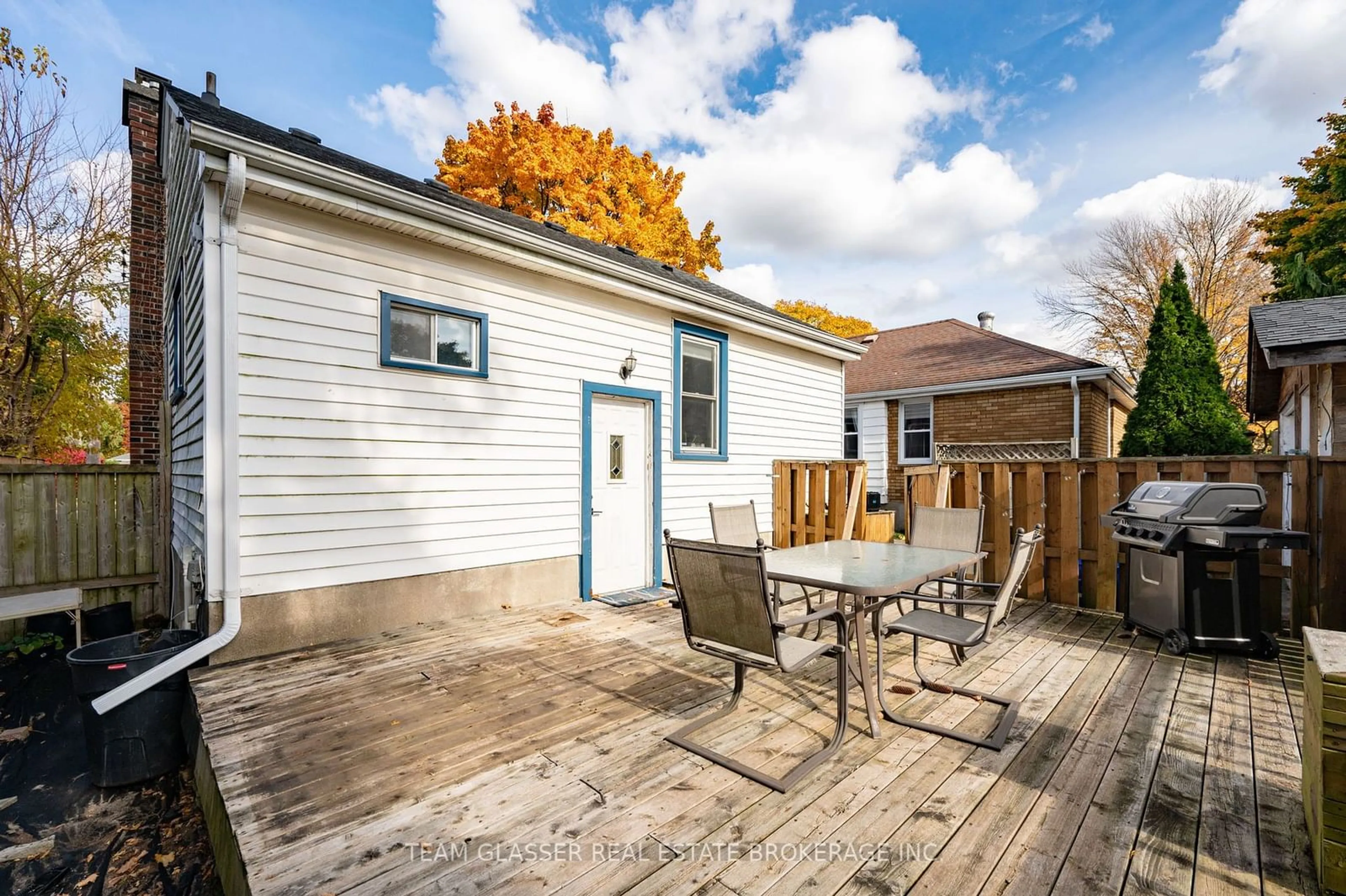 Patio, the fenced backyard for 7 GRAYDON St, London Ontario N5W 2H8