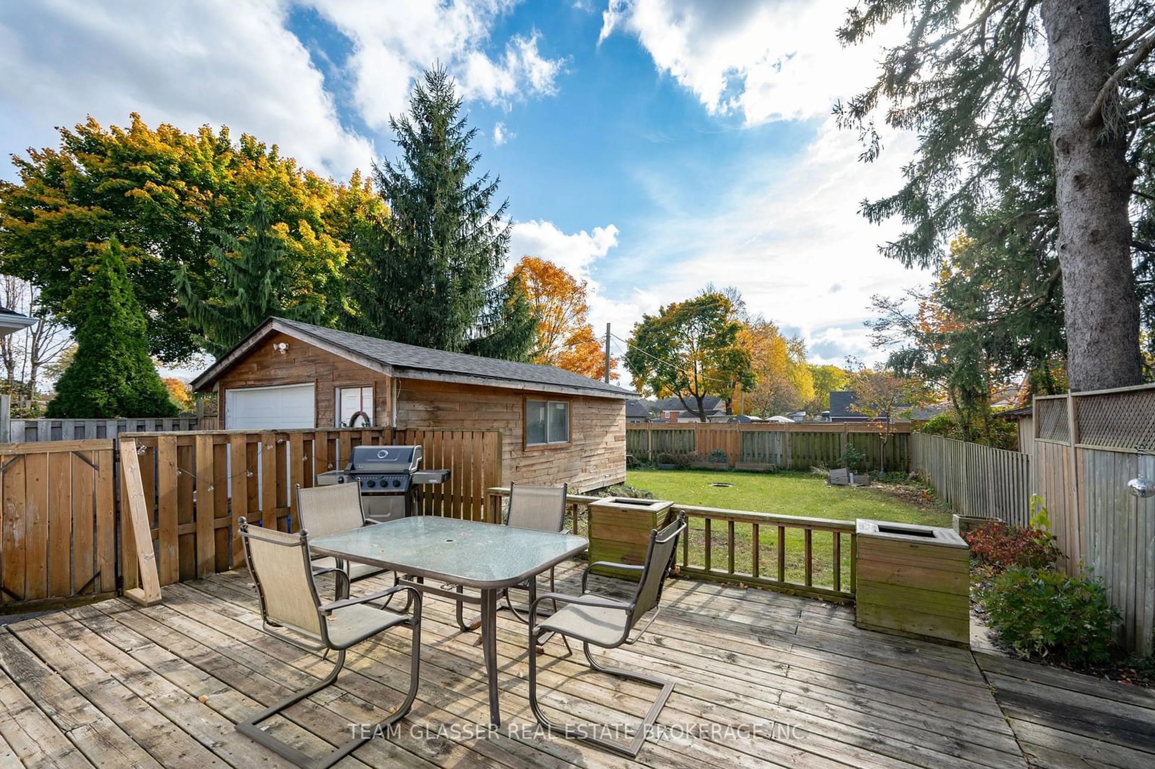 Patio, the fenced backyard for 7 GRAYDON St, London Ontario N5W 2H8