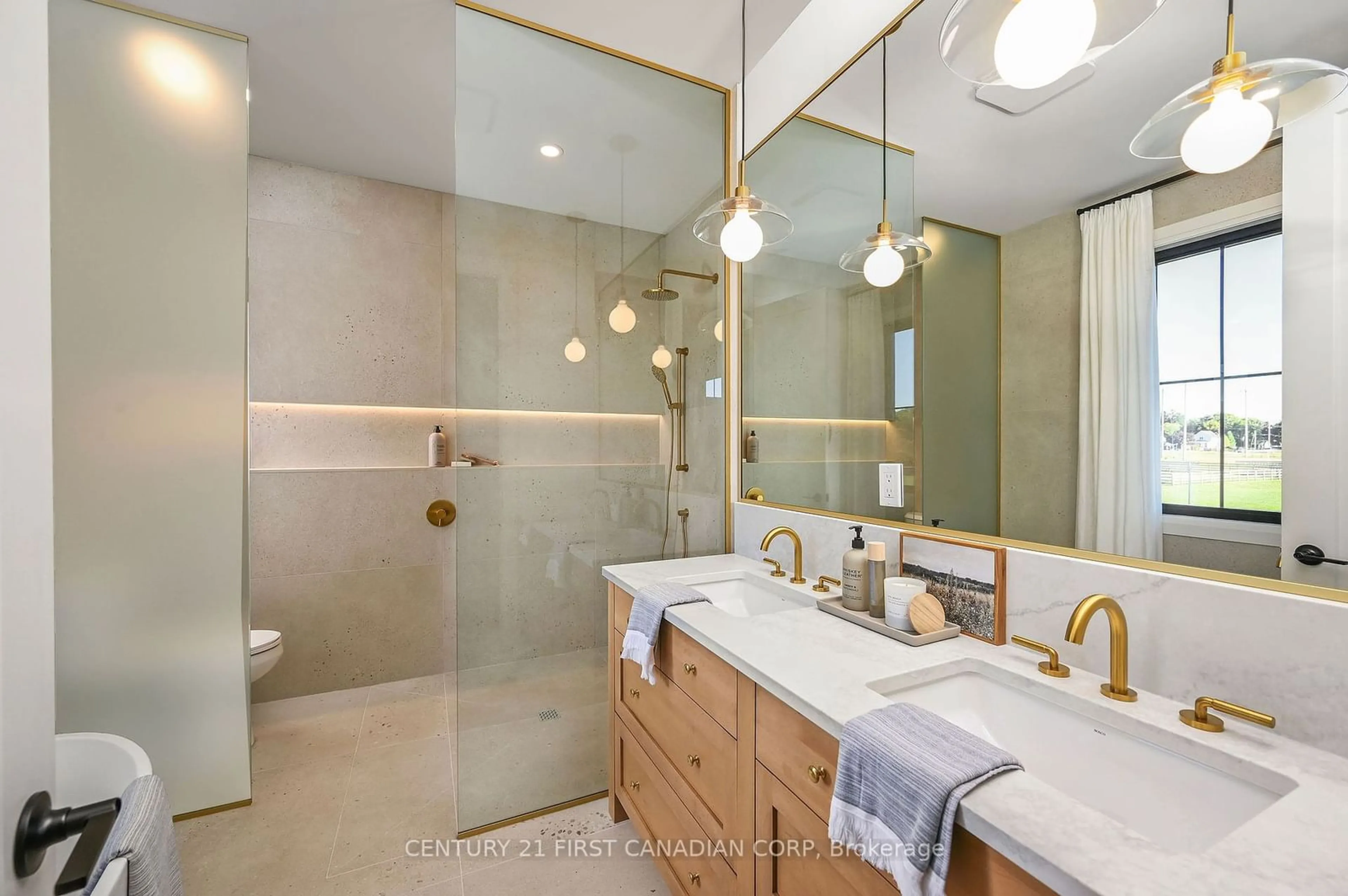 Contemporary bathroom, wood floors for Lot 31 Upper West Ave, London Ontario N6K 0J2